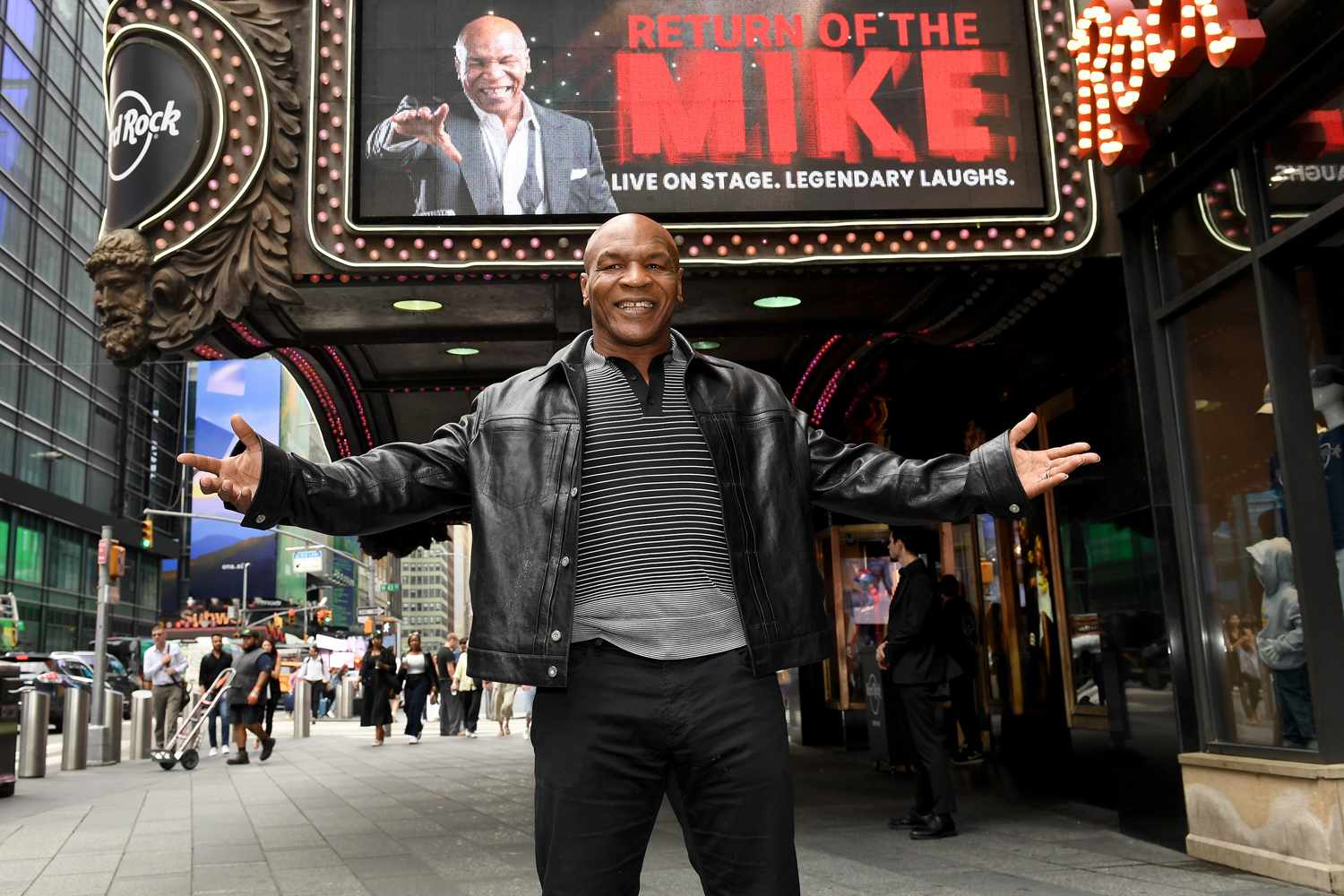 Mike Tyson visits Hard Rock Cafe New York