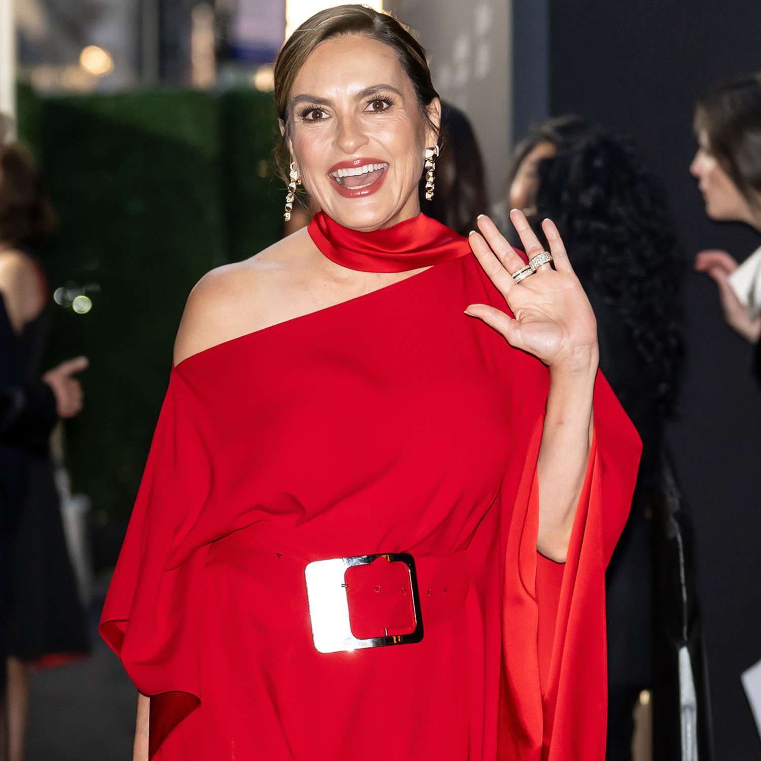 Mariska Hargitay is seen arriving at the Kering Foundation