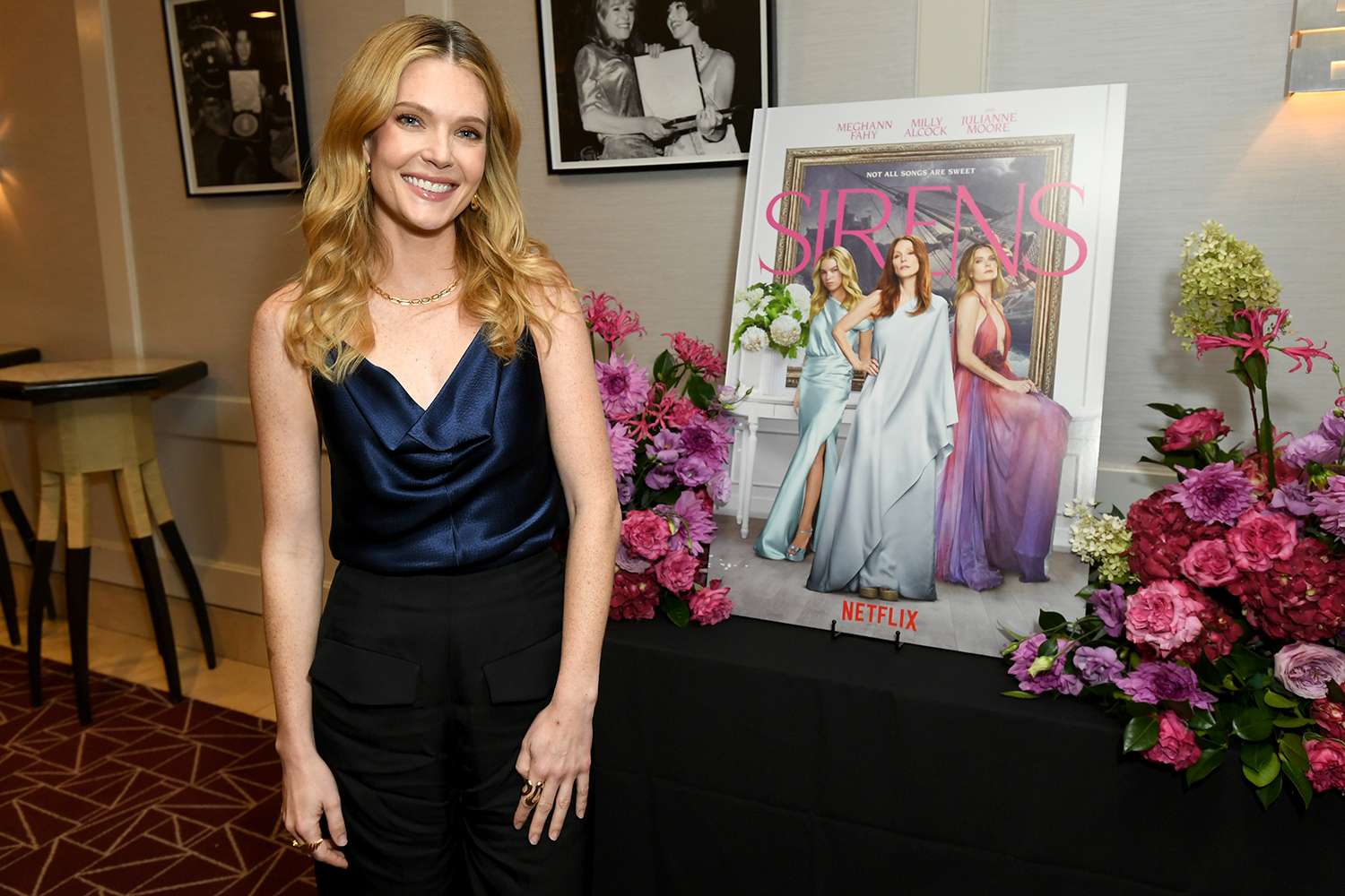 Meghann Fahy attends Netflix