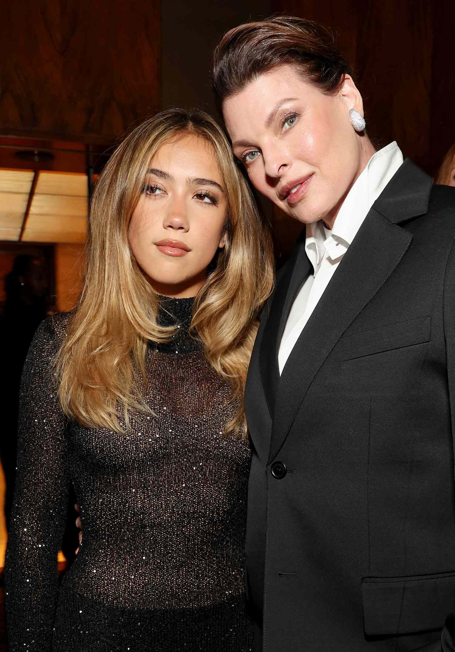 Valentina Pinault and Linda Evangelista attend the Kering Foundation