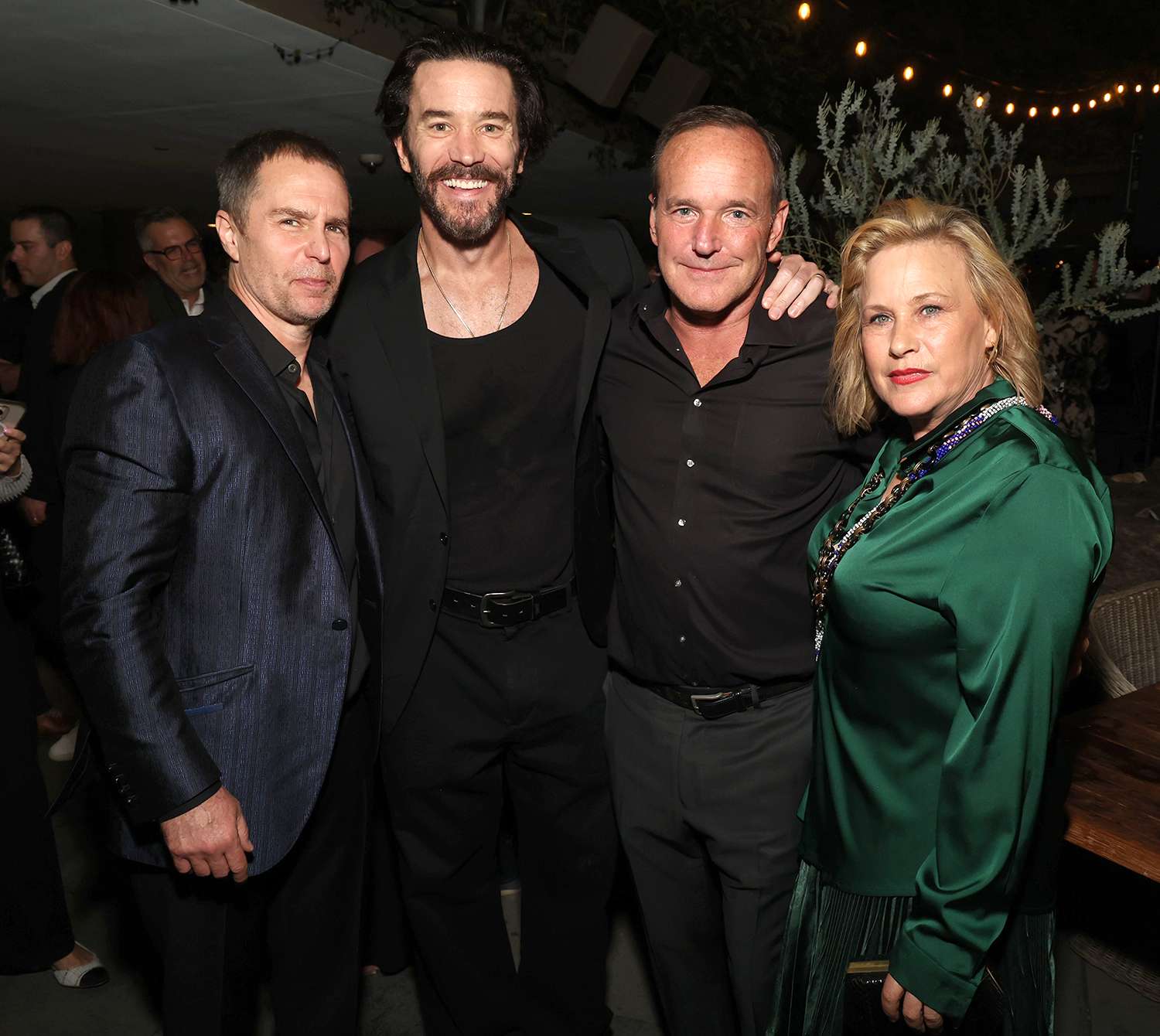 Sam Rockwell, Tom Pelphrey, Clark Gregg and Patricia Arquette attend the Gersh 2025 Emmy Party