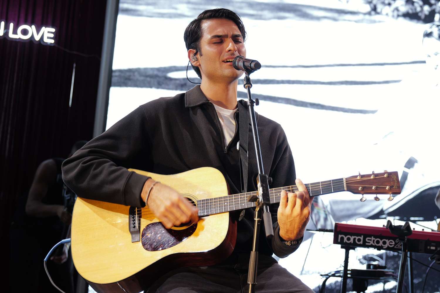Matteo Bocelli performs during Matteo Bocelli Live at GUESS Soho on September 10, 2025 in New York