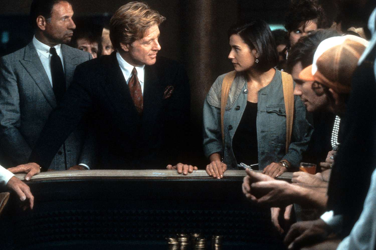 Robert Redford and Demi Moore in a scene from the film Indecent Proposal, 1993.