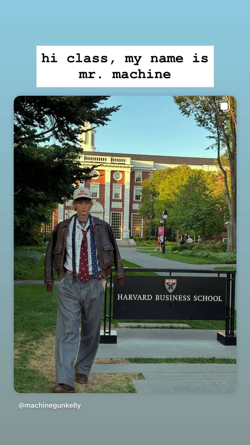 Machine Gun Kelly Gives Lecture at Harvard