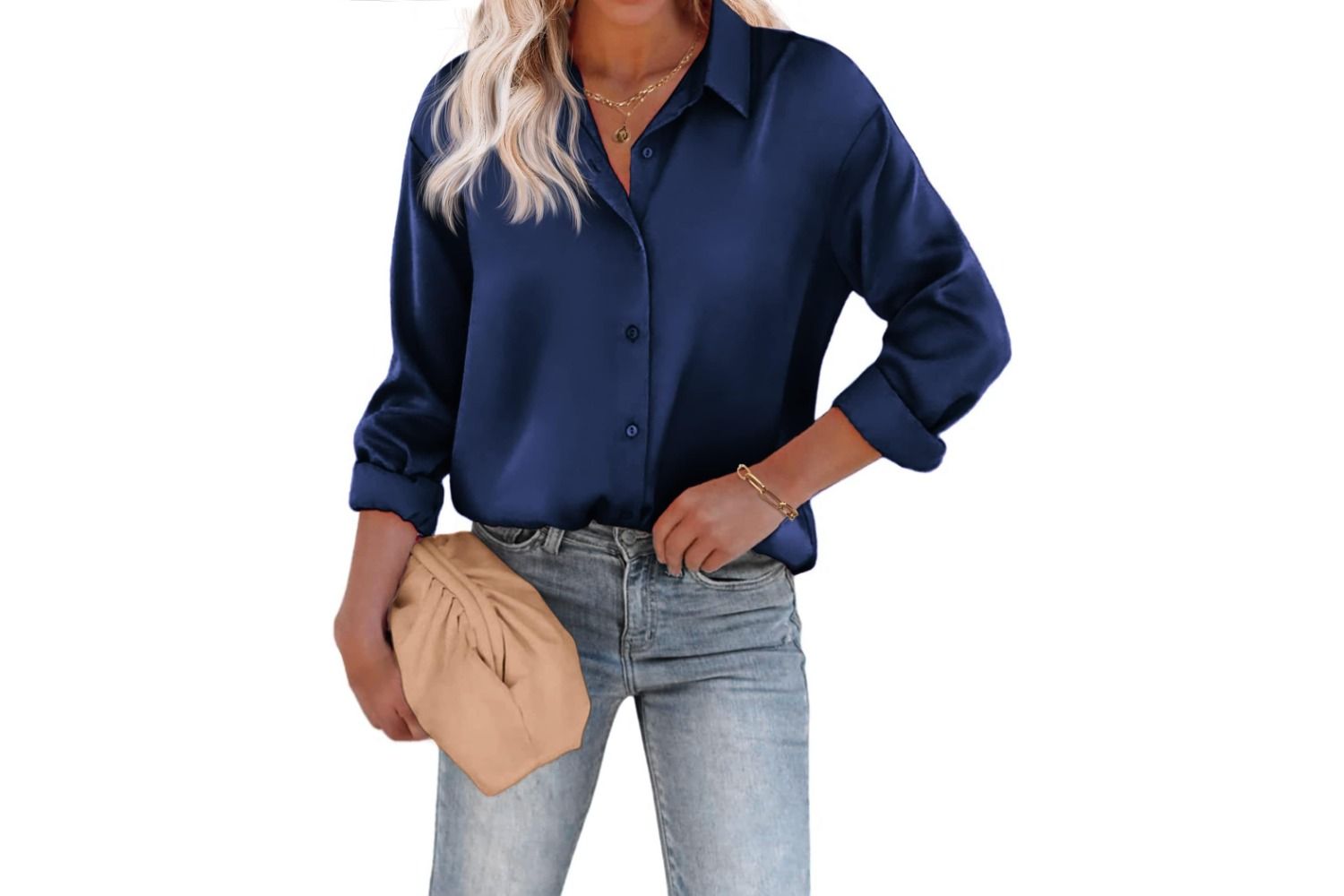 Chigant Blouse Satin Silk