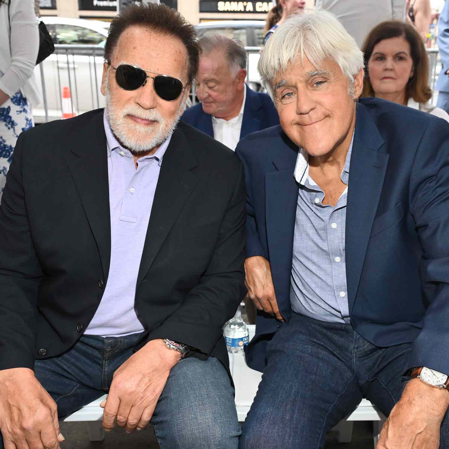 Arnold Schwarzenegger and Jay Leno honor Chris Wallace