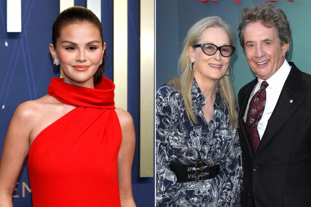 Selena Gomez Catches Martin Short Texting Meryl Streep at Emmys, Igniting Fan Speculation and Costar Camaraderie