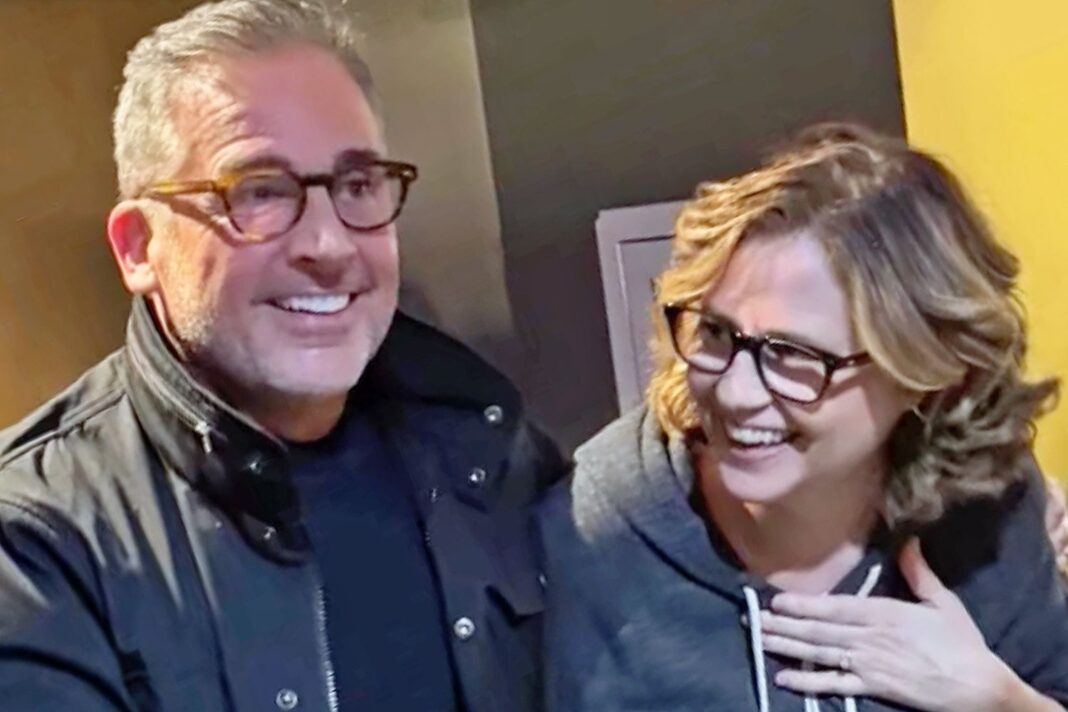 Dunder Mifflin Magic: Steve Carell Surprises Jenna Fischer at Her Chicago Play