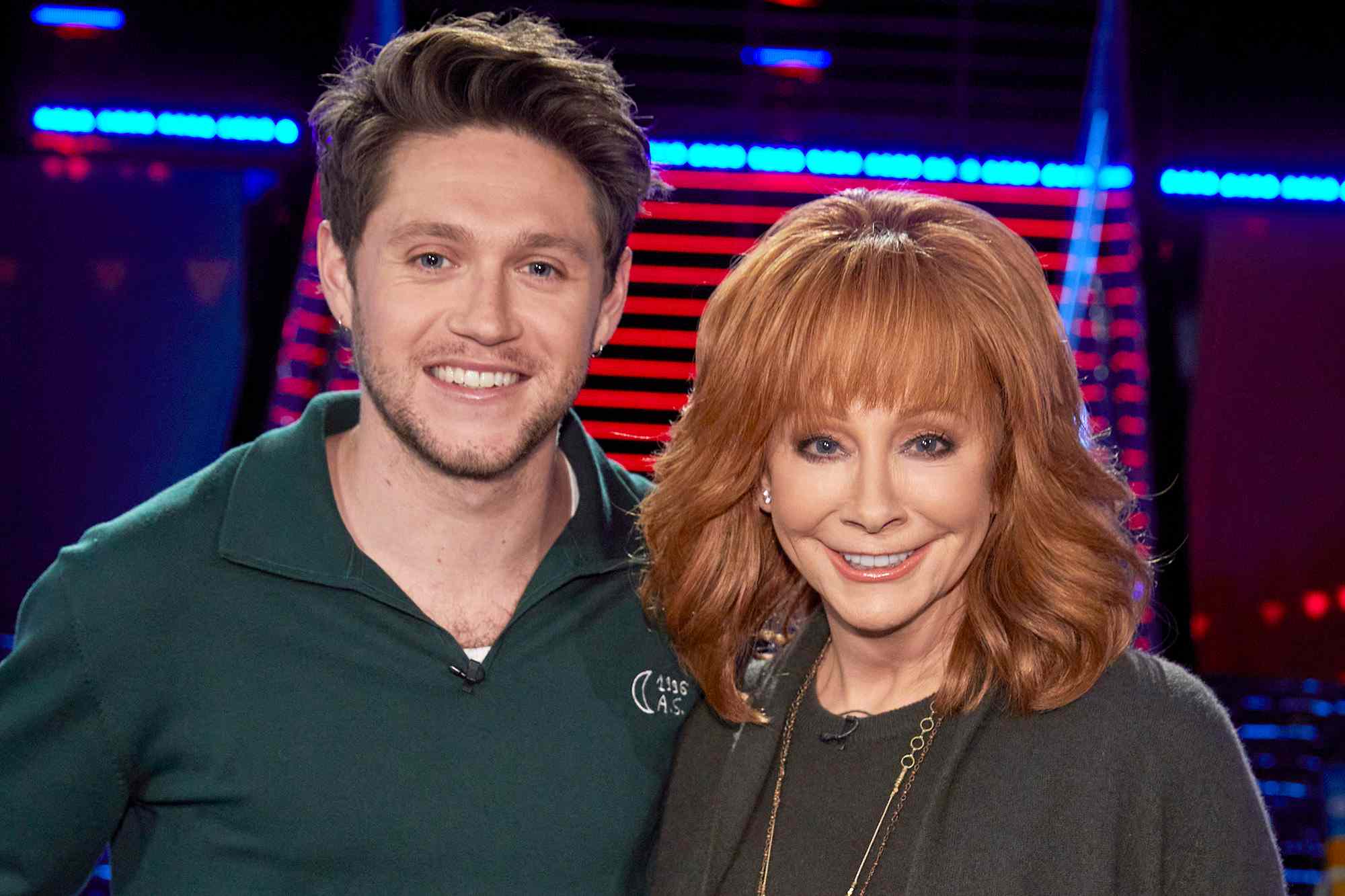 THE VOICE -- "The Knockouts Premiere" Episode 2311 -- Pictured: (l-r) Niall Horan, Reba McEntire
