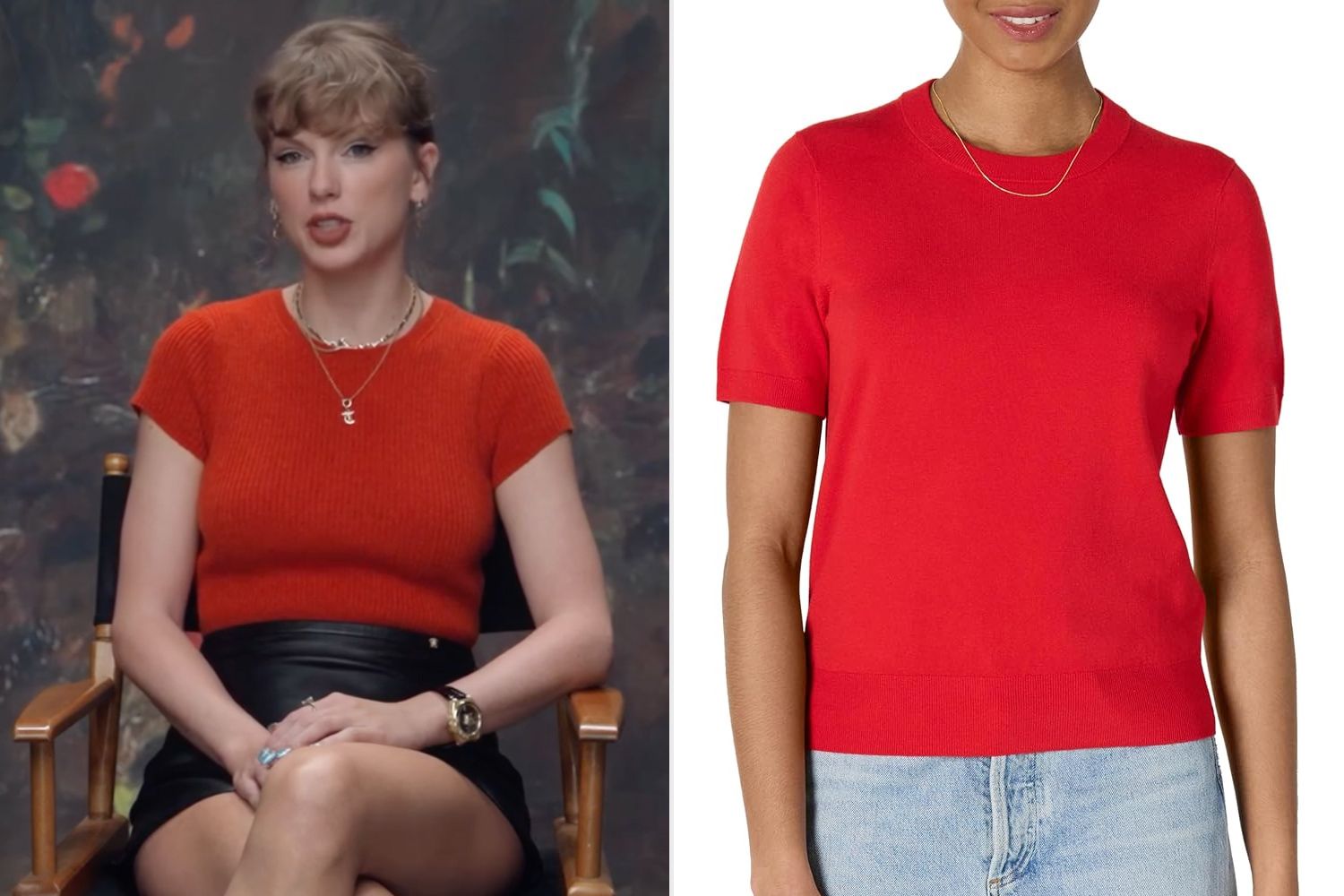 Taylor Swift and a sweater