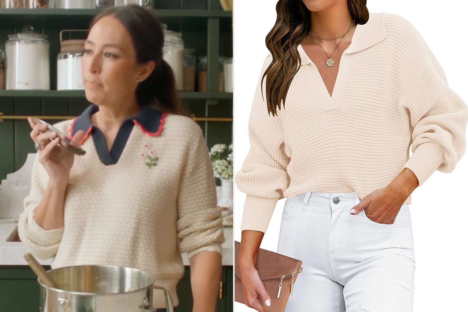 Joanna Gaines and a sweater