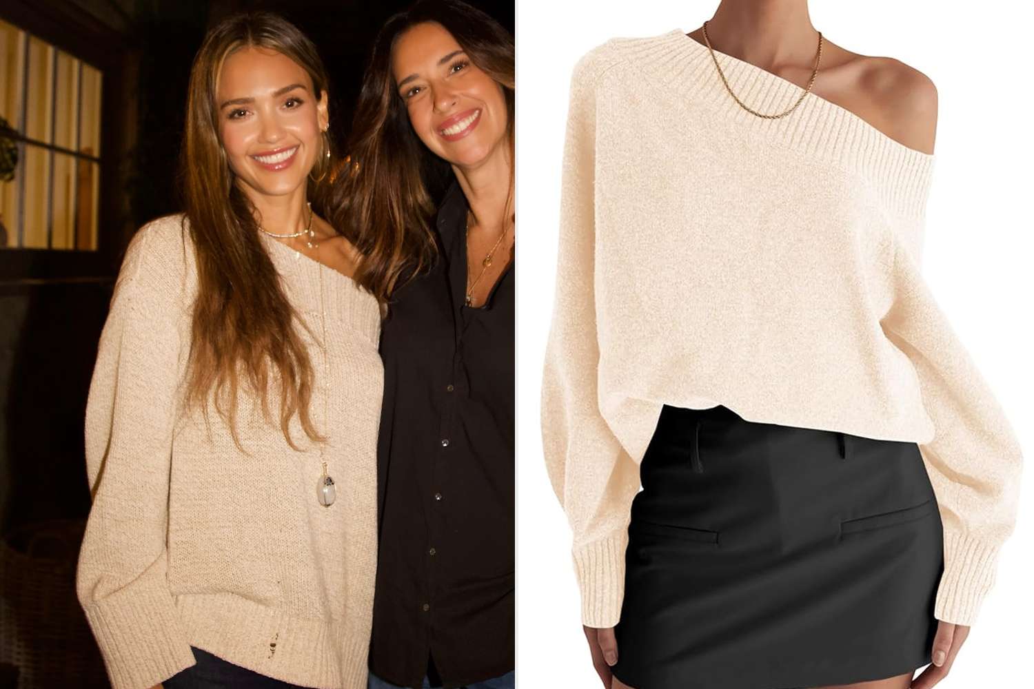 Jessica Alba and a sweater