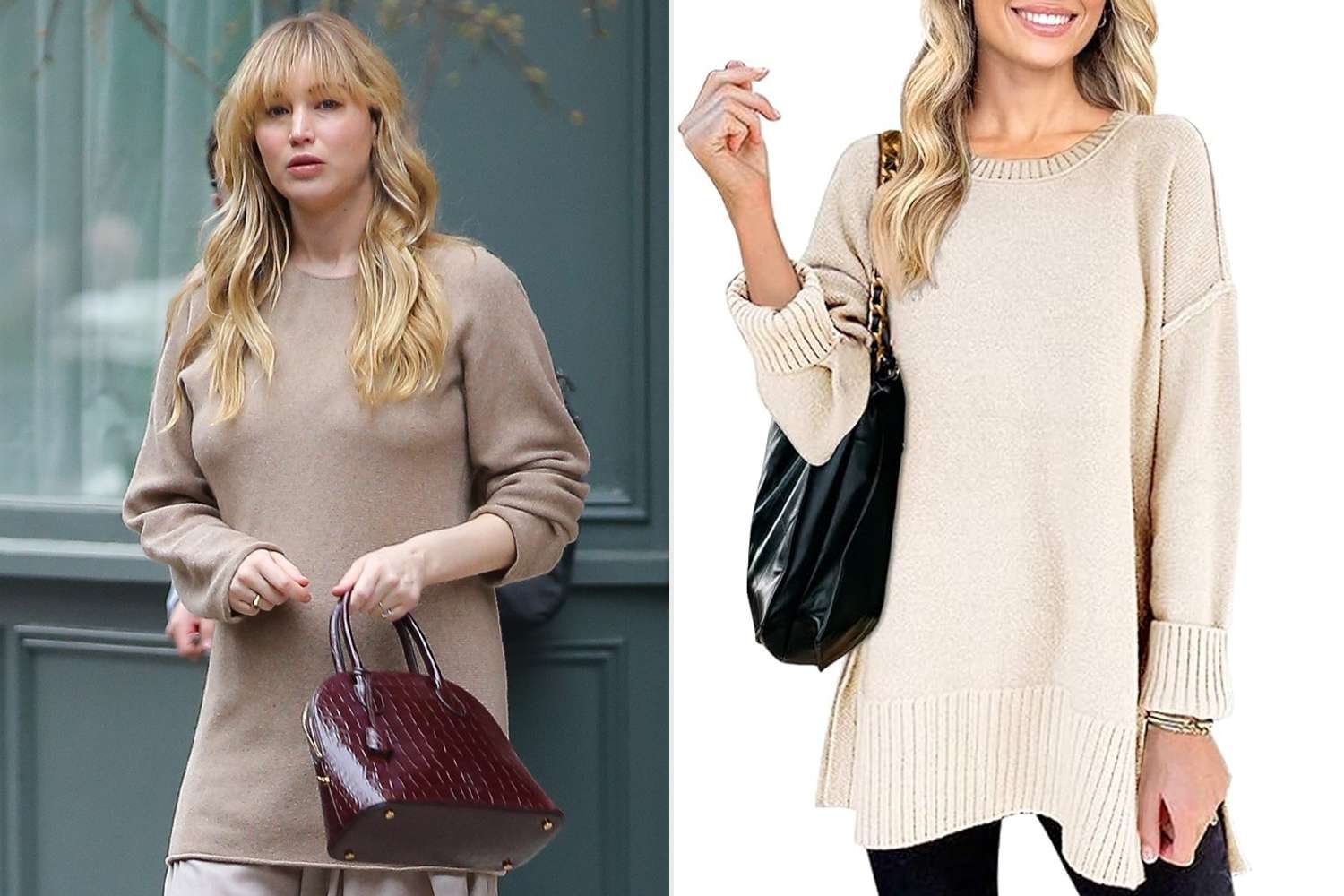 Jennifer Lawrence and a sweater