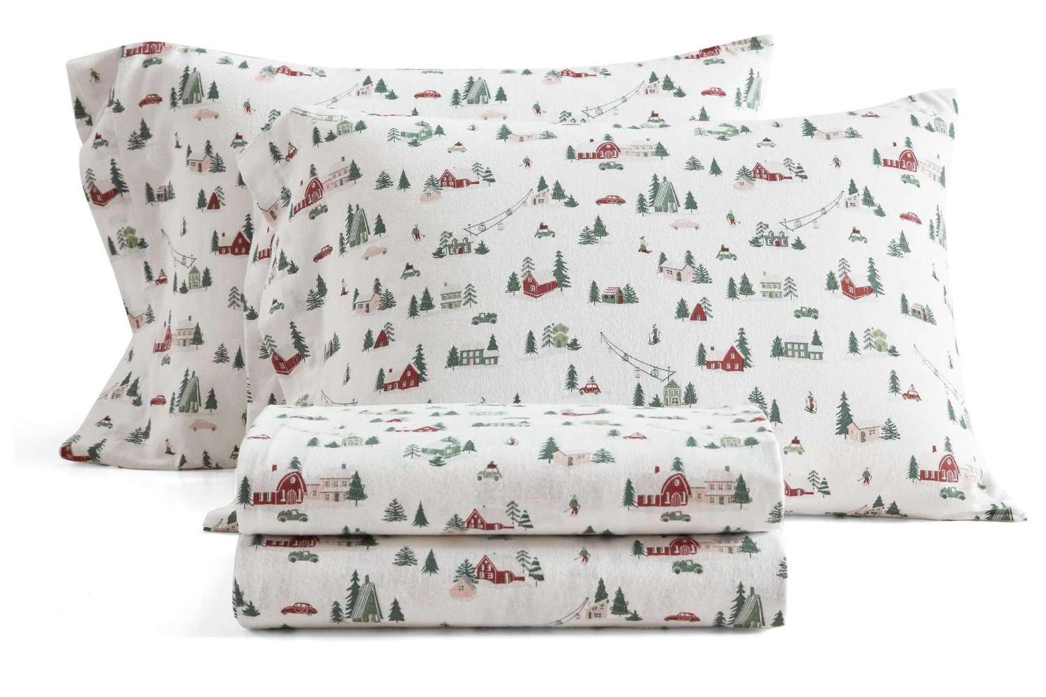Martha Stewart Flannel Sheets Queen Size, Anti-Pilling Wrinkle Resistant Cotton