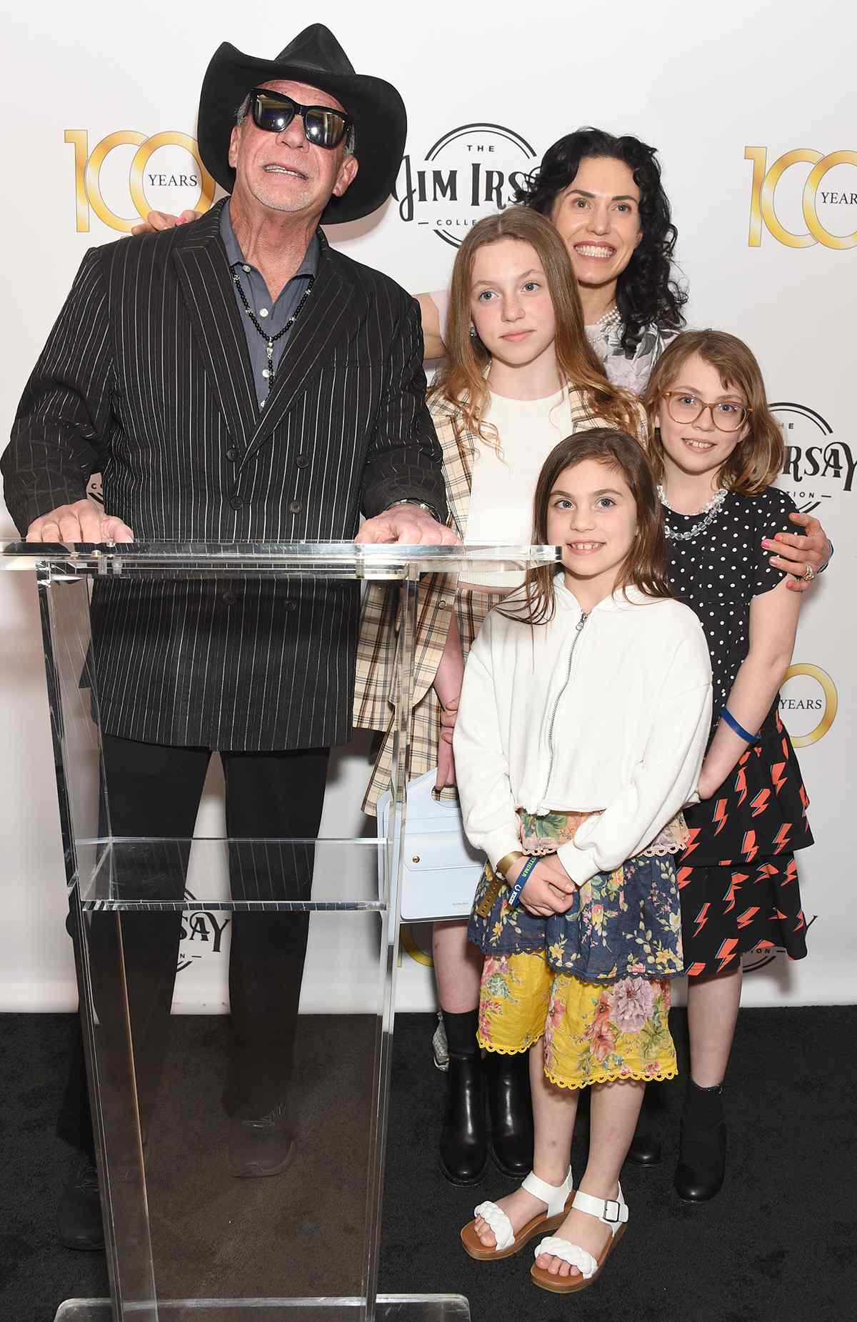 Jim Irsay, Carlie Irsay, and her children at Jack Kerouac
