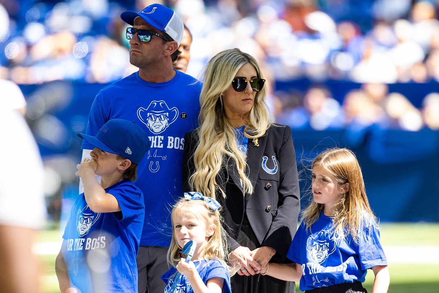 Casey Foyt and family at Jim Irsay