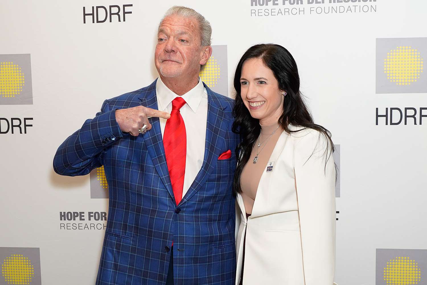 Jim Irsay and Kalen Irsay-Jackson at the HOPE luncheon