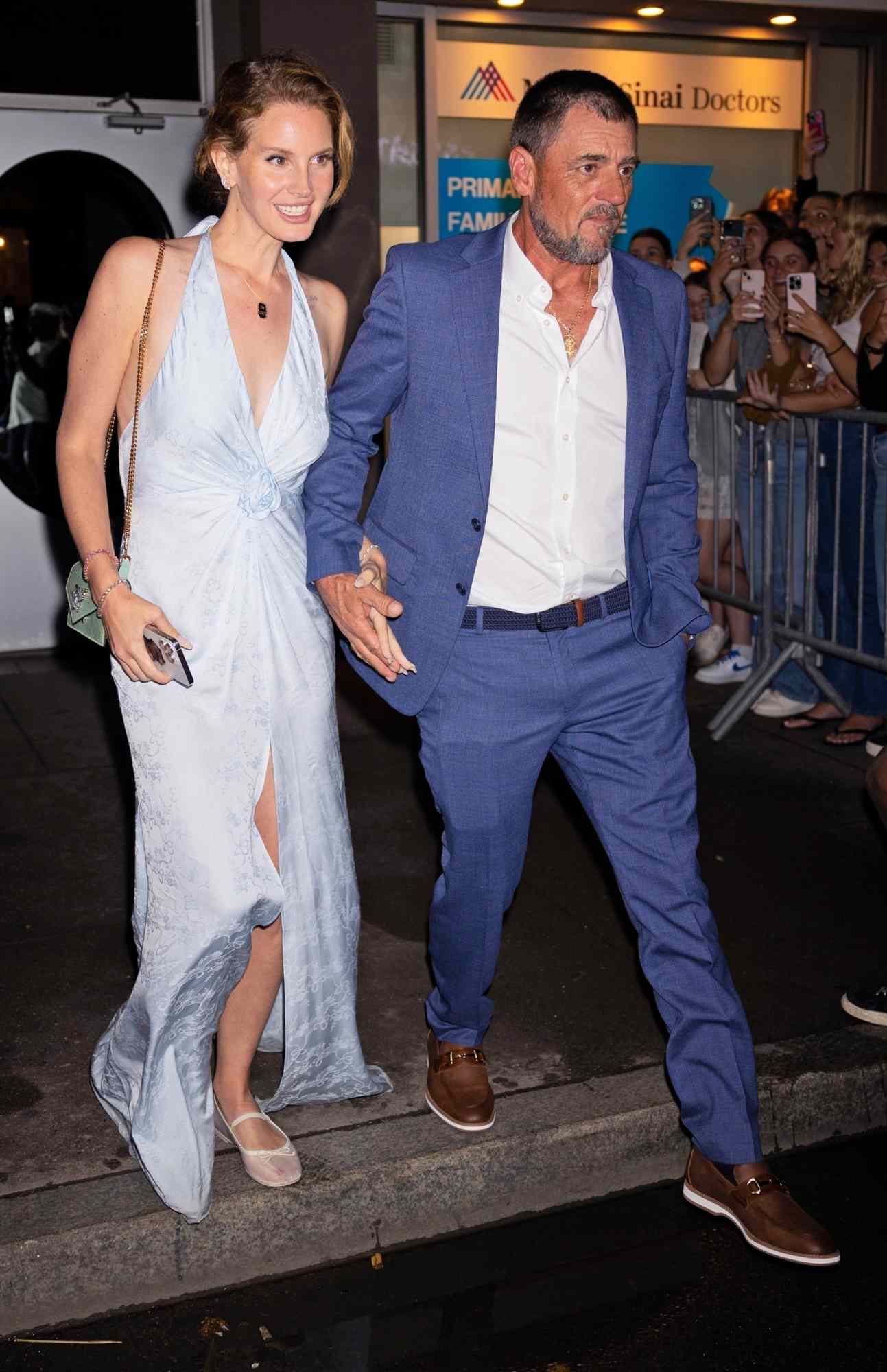 Lana Del Rey and Jeremy Dufrene at Karen Elson