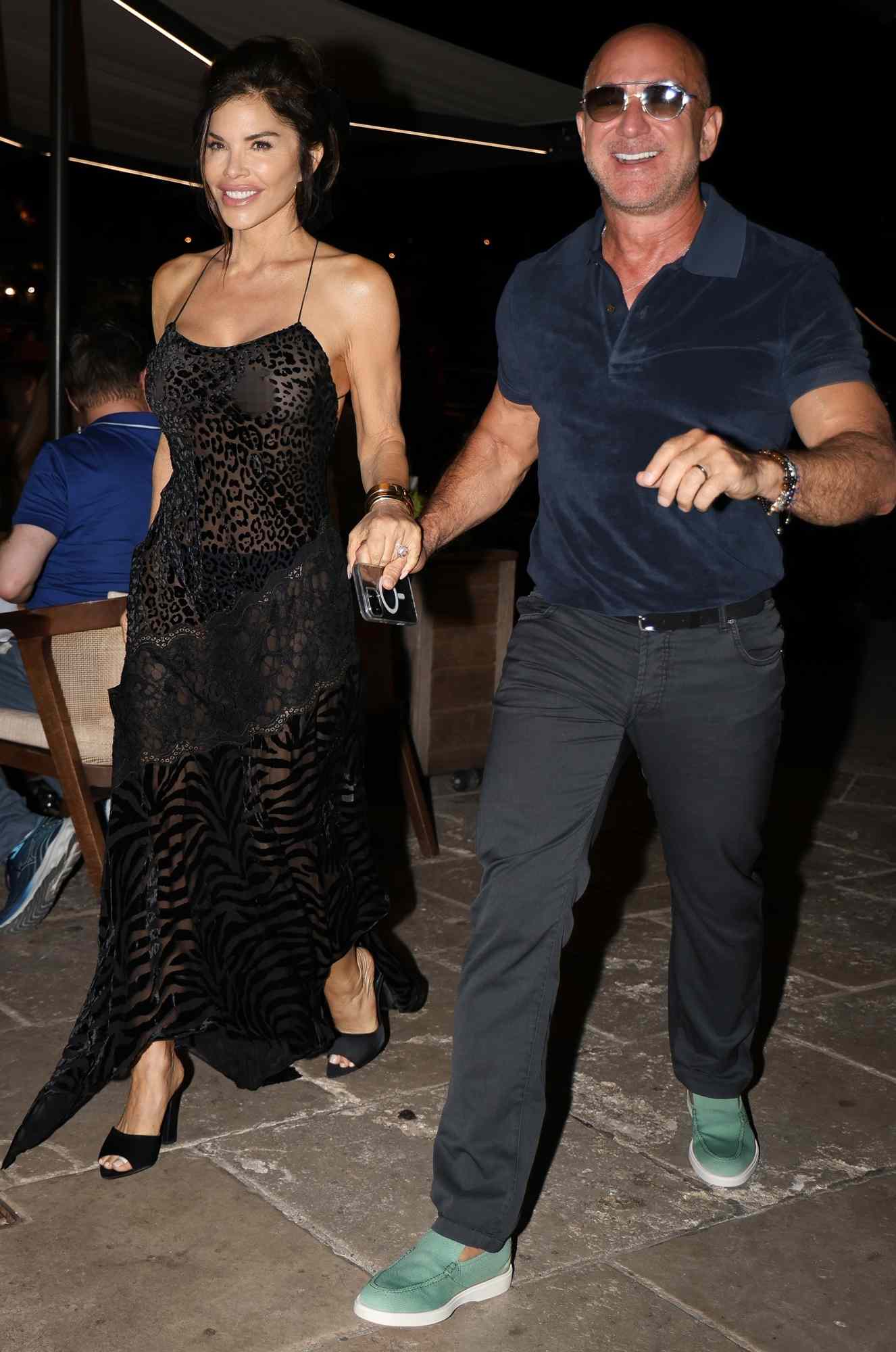 Lauren Sanchez and Jeff Bezos in Saint-Tropez