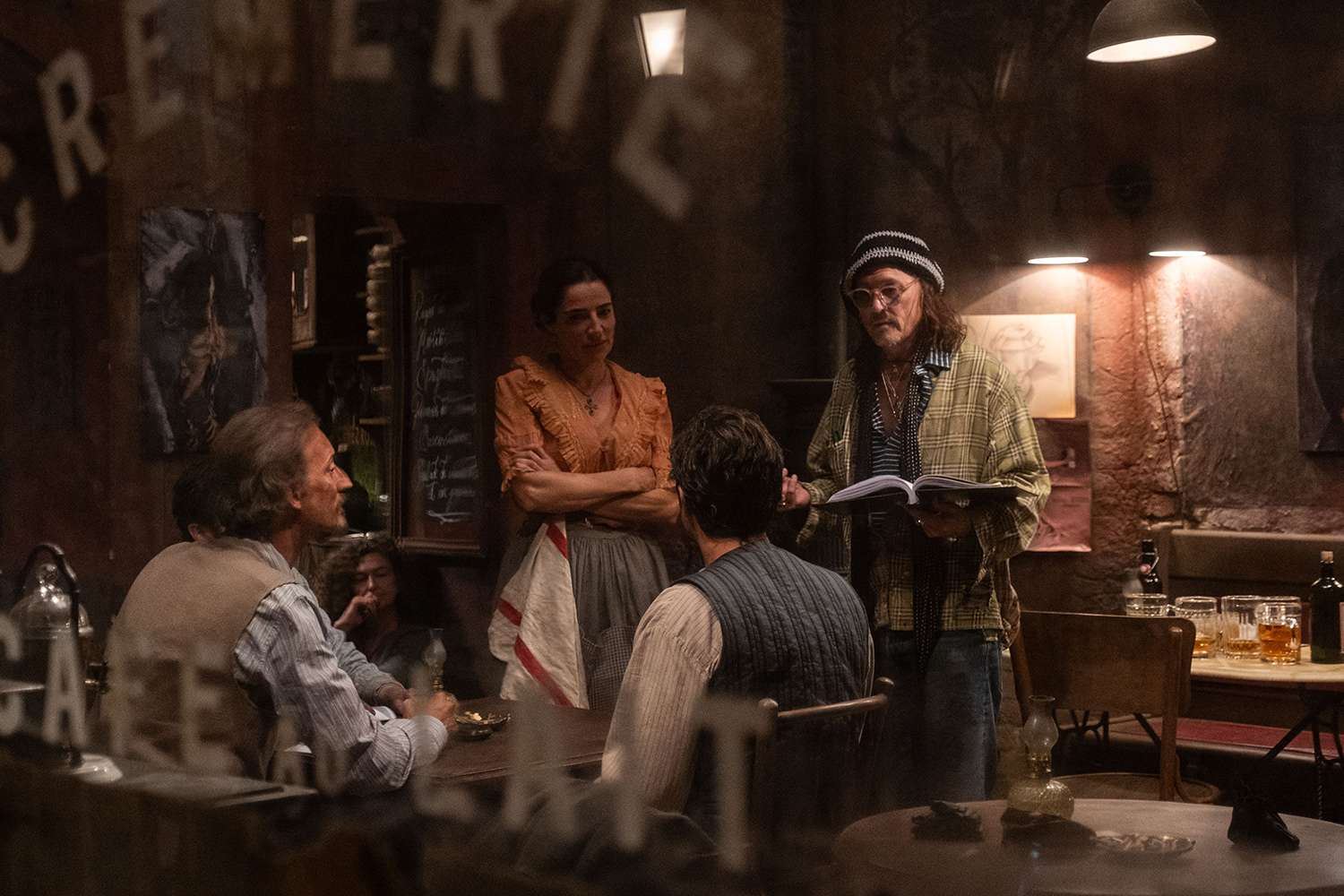 Johnny Depp Shares Images with Al Pacino from Set of Their New Movie Modi