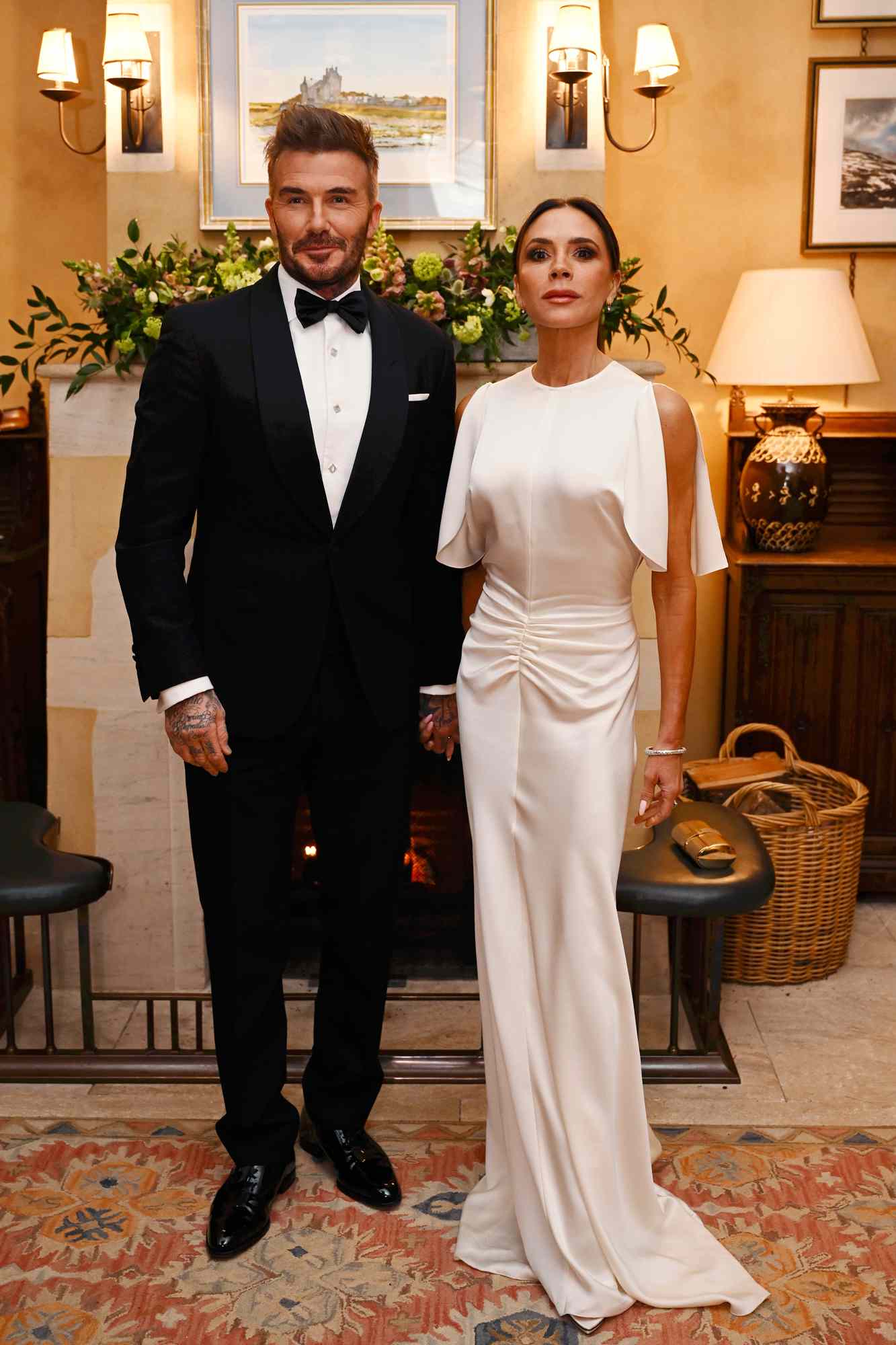 David and Victoria Beckham at Highgrove House