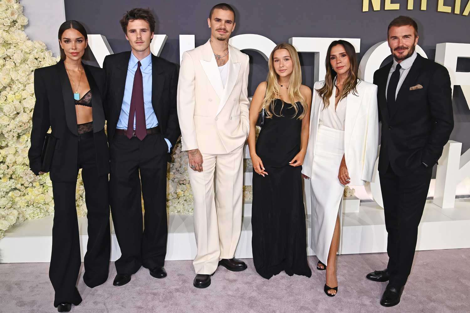 Beckham family at docuseries premiere