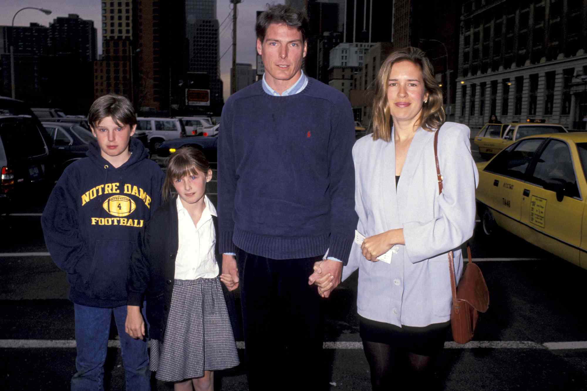 Matthew Reeve, Alexandra Reeve, Christopher Reeve and Dana Reeve