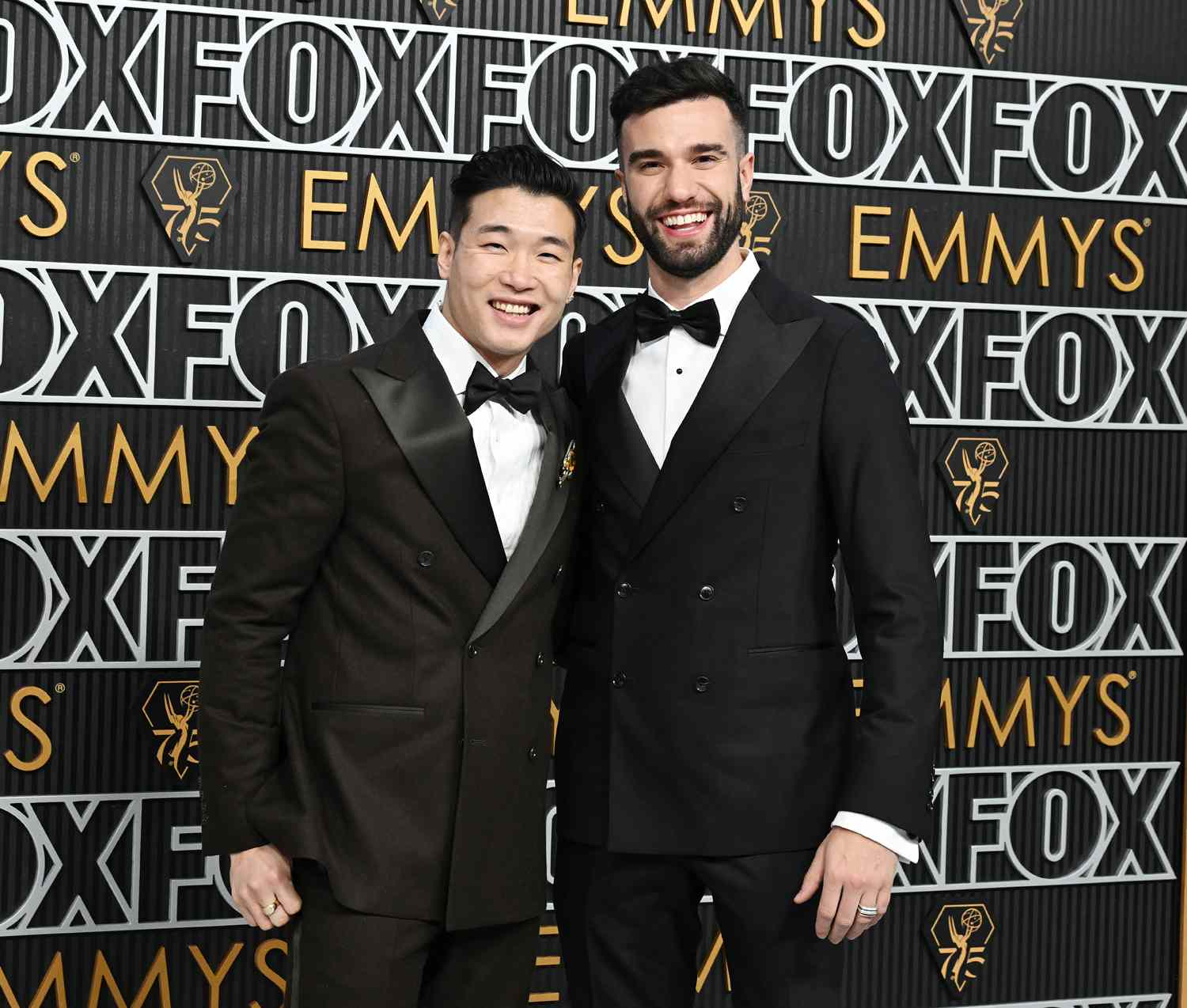 Joel Kim Booster and John-Michael Sudsina at the 75th Primetime Emmy Awards