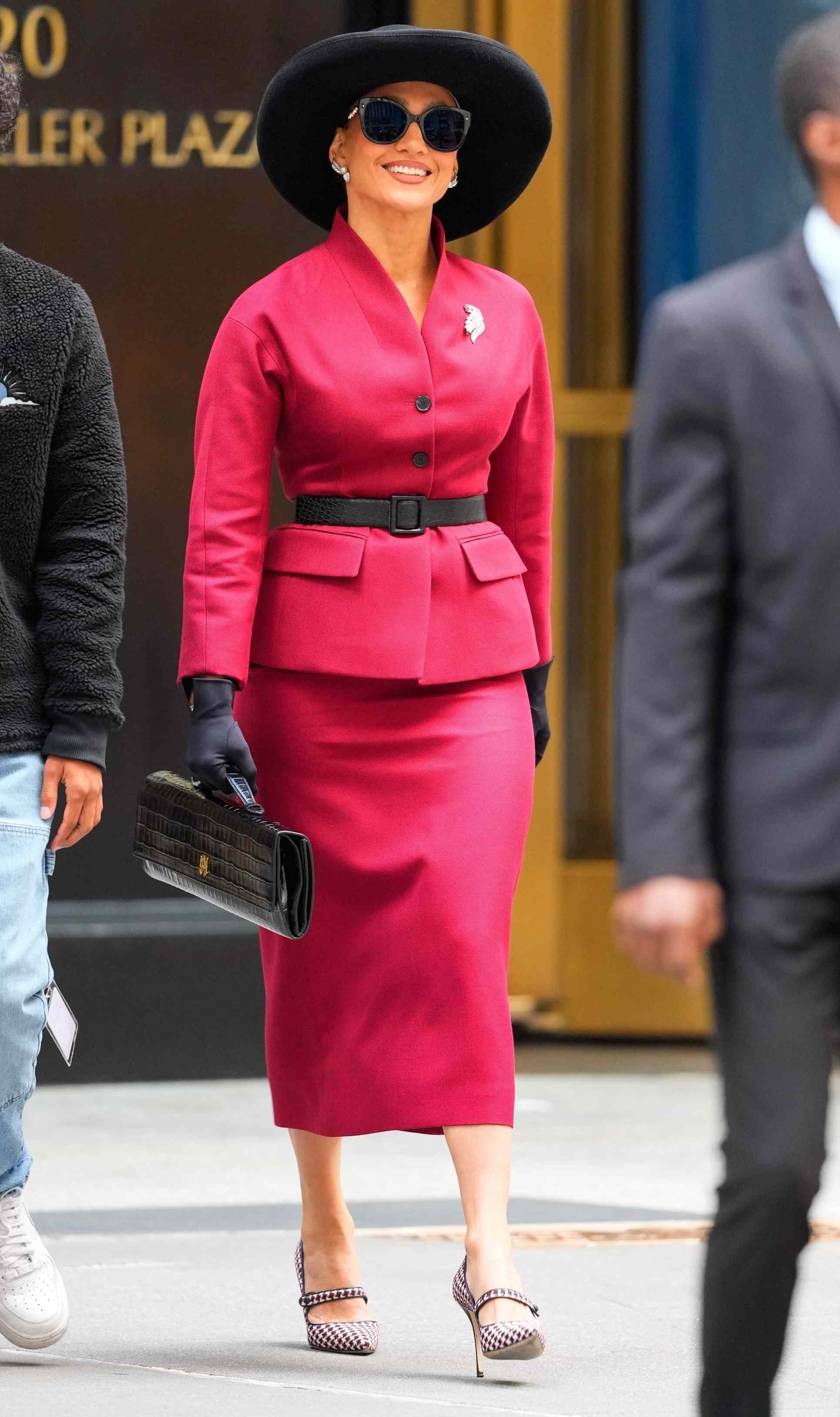 Jennifer Lopez and Isabella Day were seen on location in New York City, filming scenes for her upcoming movie 