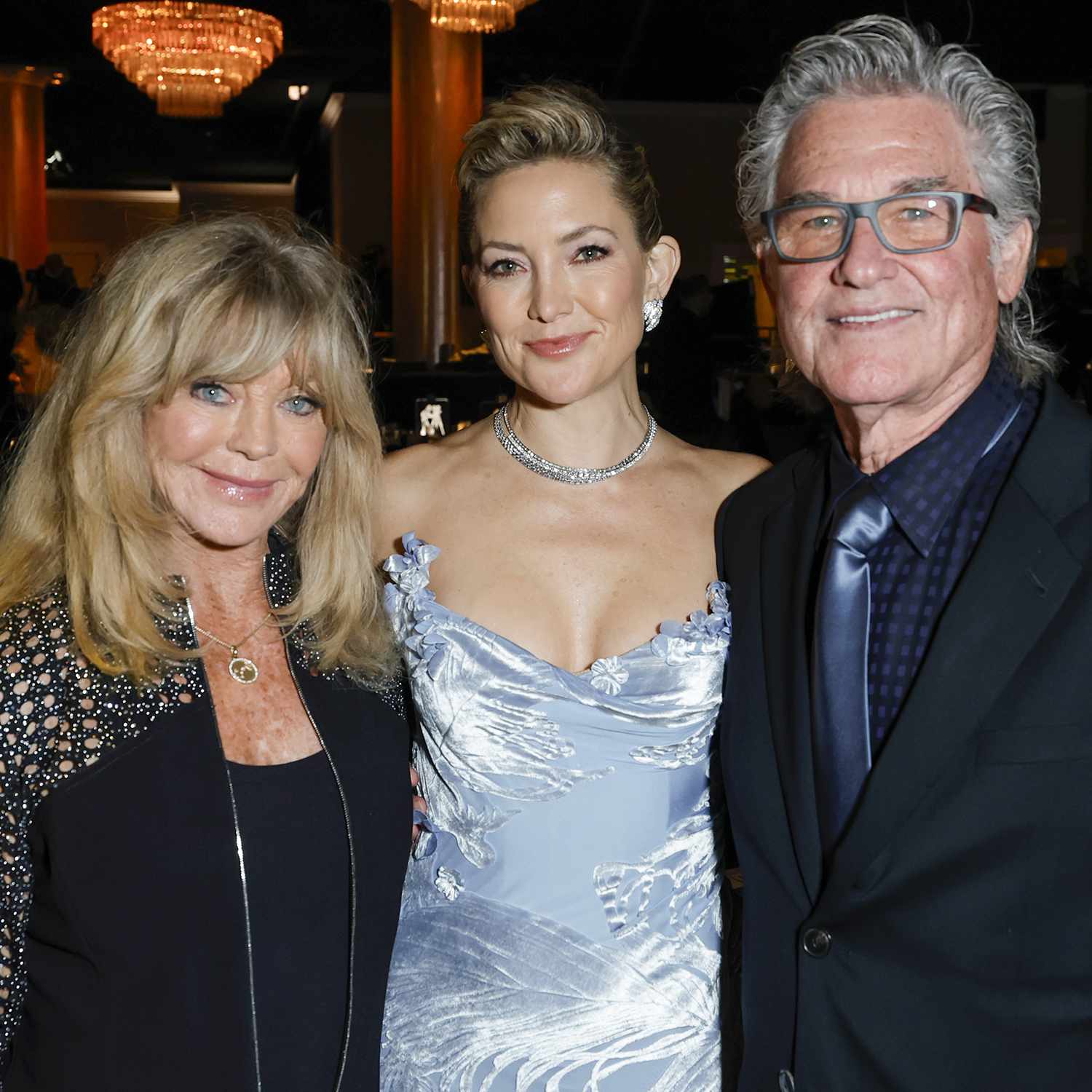 Goldie Hawn, Kate Hudson and Kurt Russell attend Will Rogers Motion Picture Pioneers Foundation