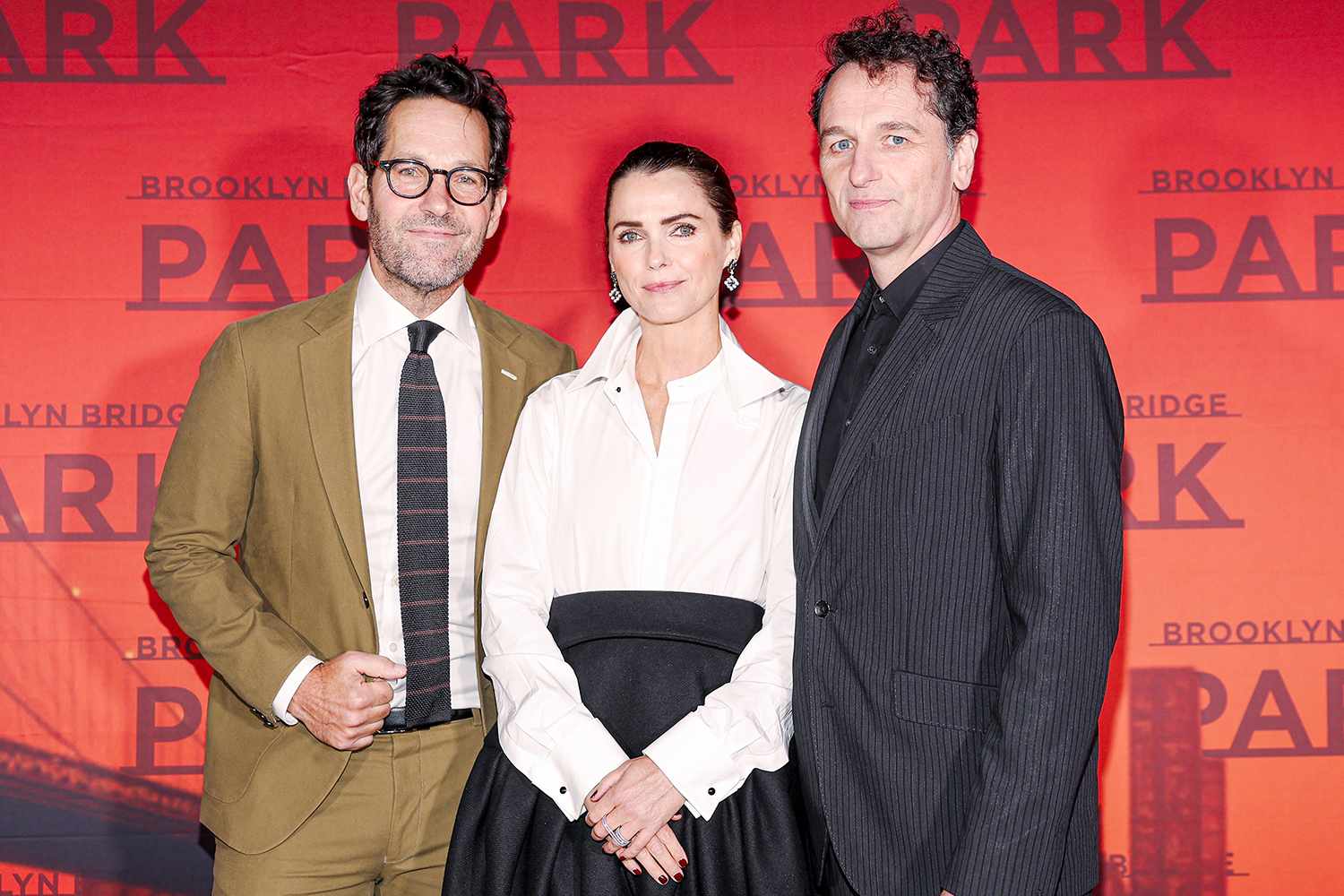 Paul Rudd, Keri Russell, and Matthew Rhys attend the 2025 Brooklyn Bridge Park Gala