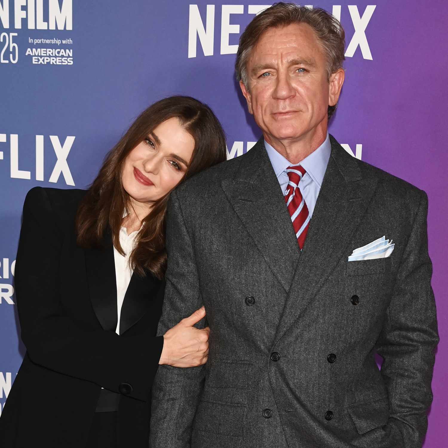 Rachel Weisz and Daniel Craig attend the Opening Gala screening of "Wake Up Dead Man: A Knives Out 