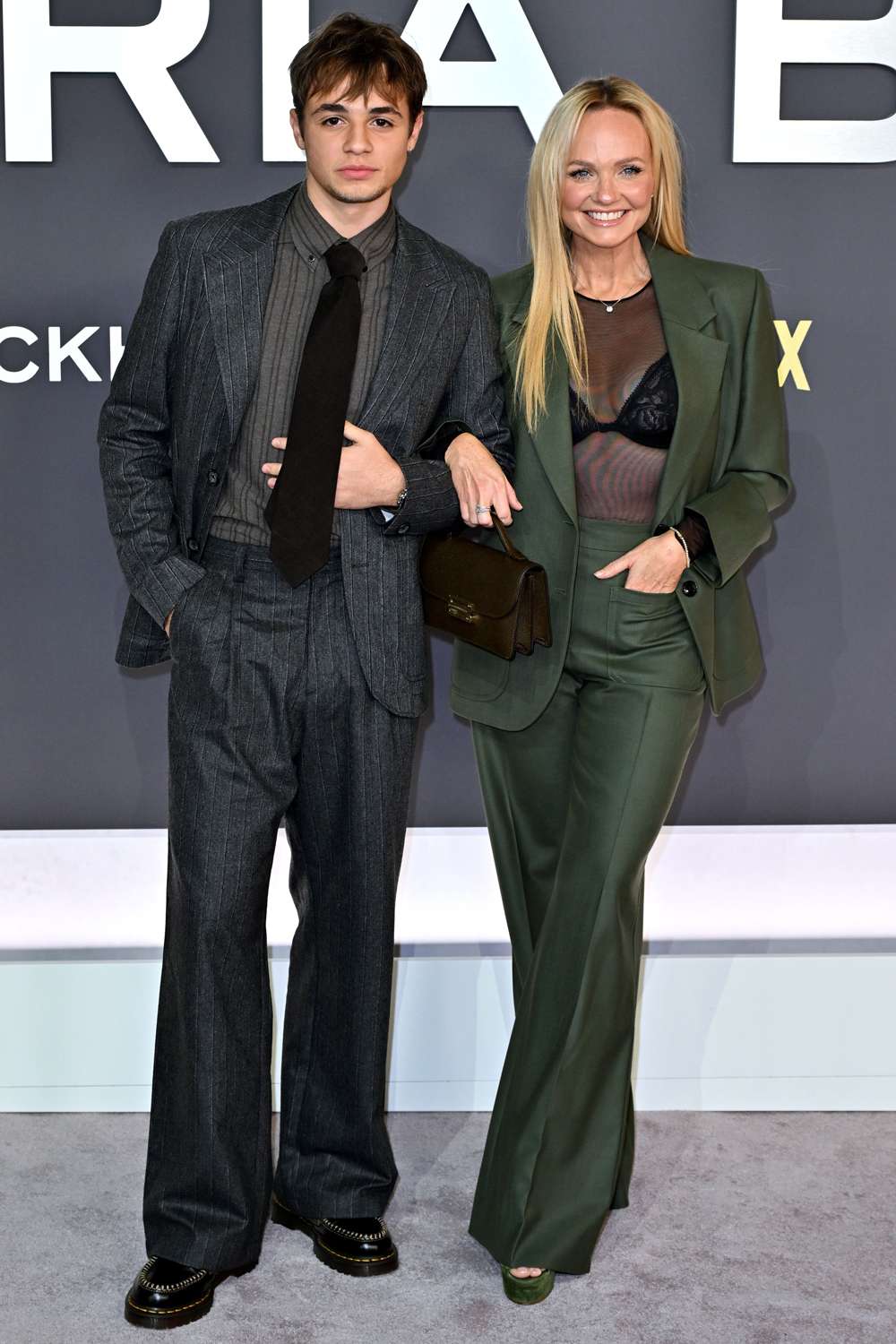 Beau Lee Jones and Emma Bunton,