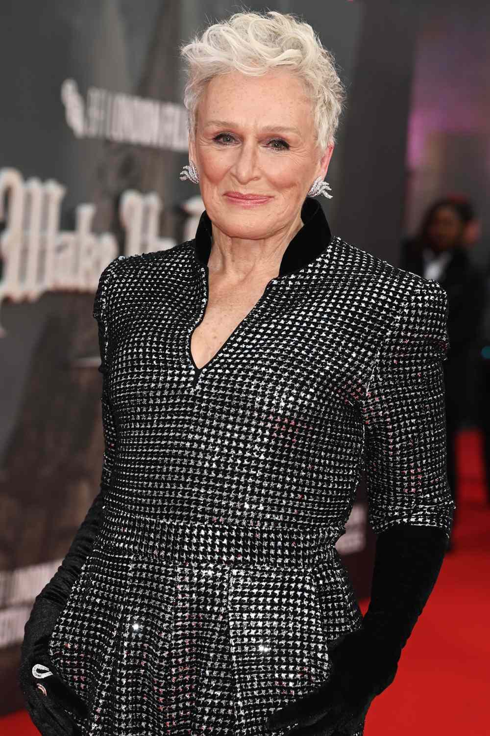 Glenn Close attends the Opening Gala screening of "Wake Up Dead Man: A Knives Out Mystery" during the 