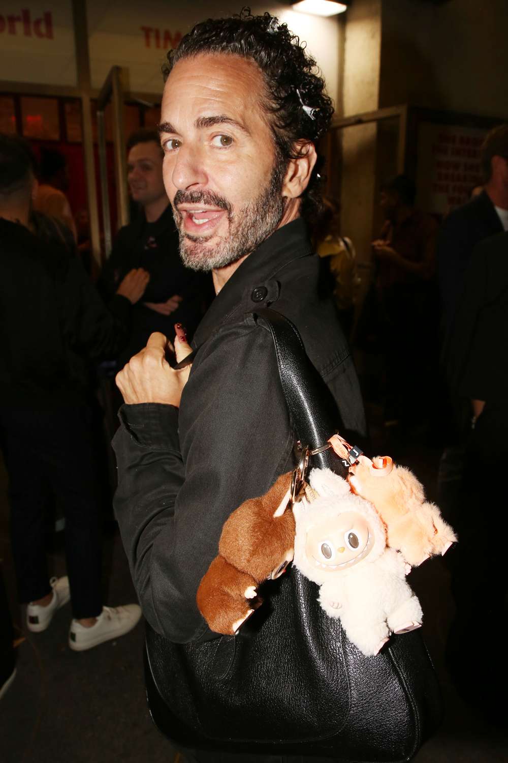Marc Jacobs poses at the opening night of Dylan Mulvaney