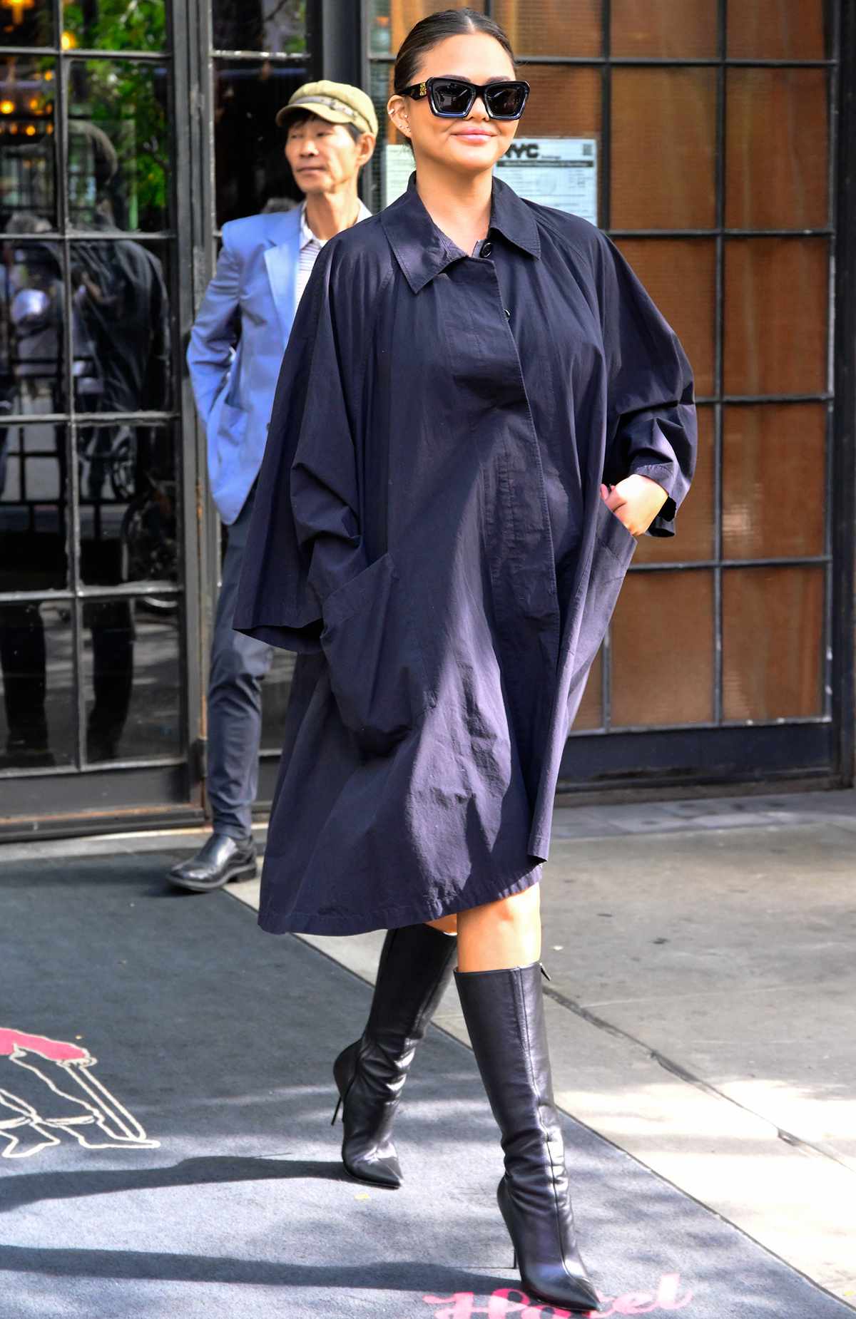 Chrissy Teigen is seen on October 07, 2025 in New York City,