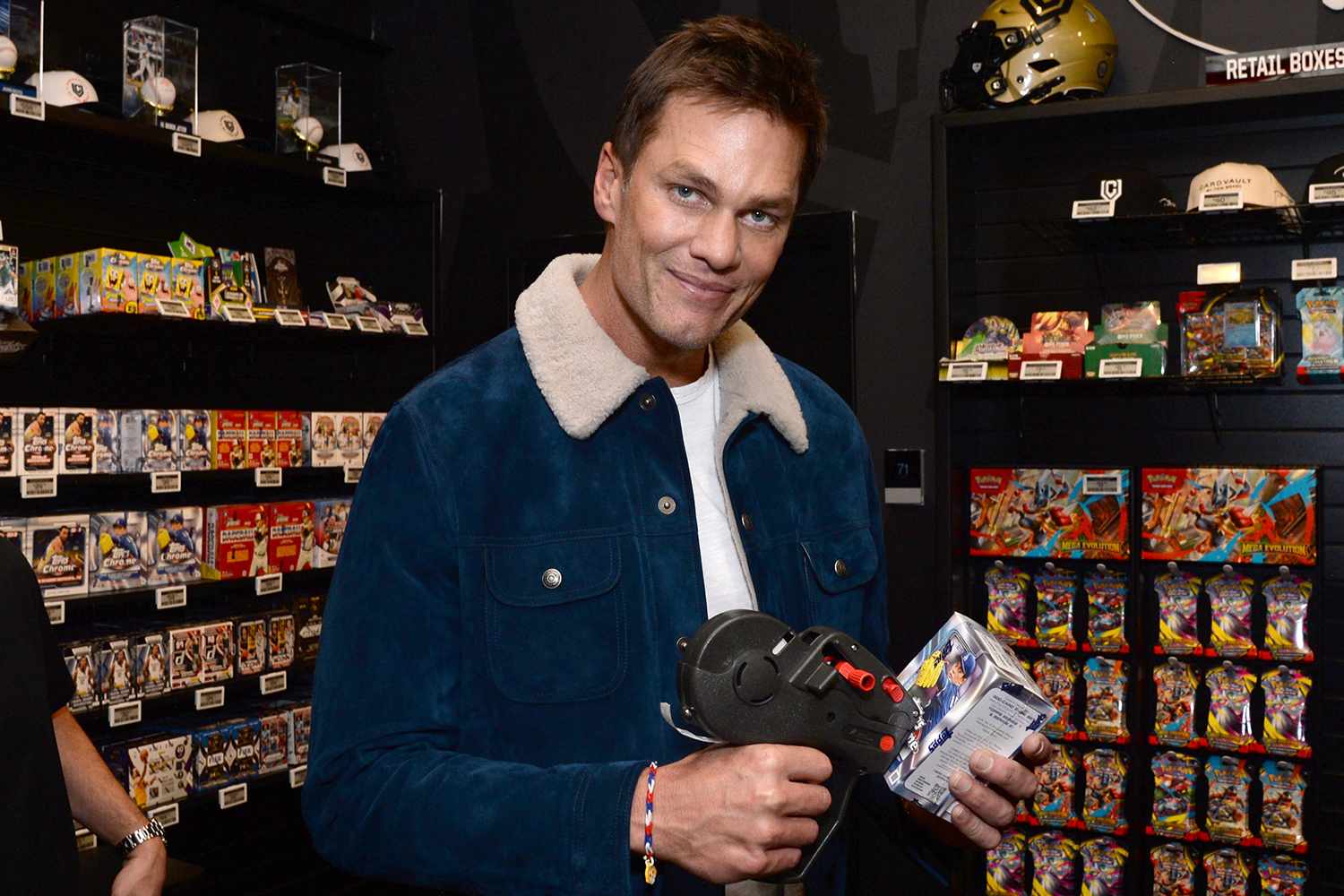 Tom Brady is seen at the opening of the CardVault by Tom Brady store