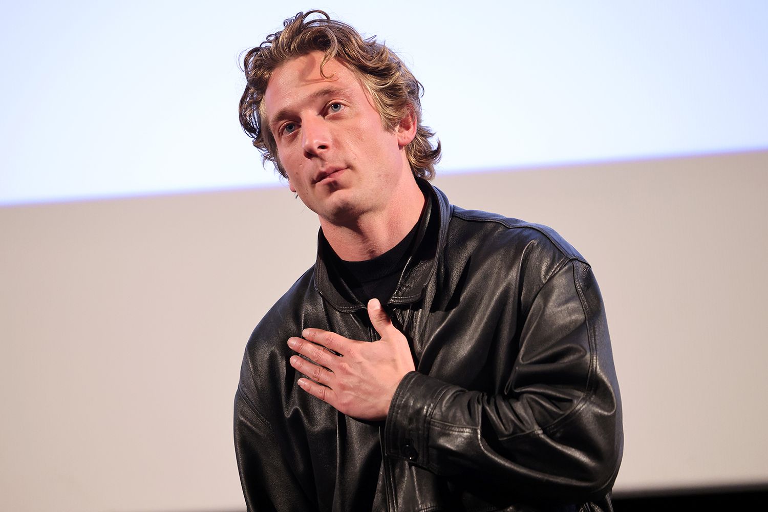 Jeremy Allen White is seen during the "Springsteen: Deliver Me From Nowhere" special screening