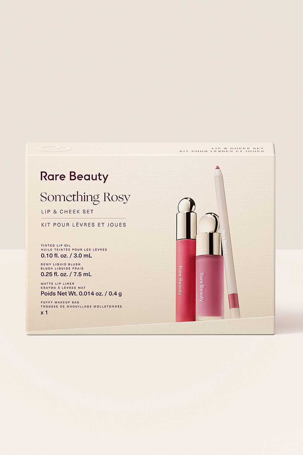Selena Gomez Rare Beauty Bridal Collection Something Rosy Lip & Cheek Set