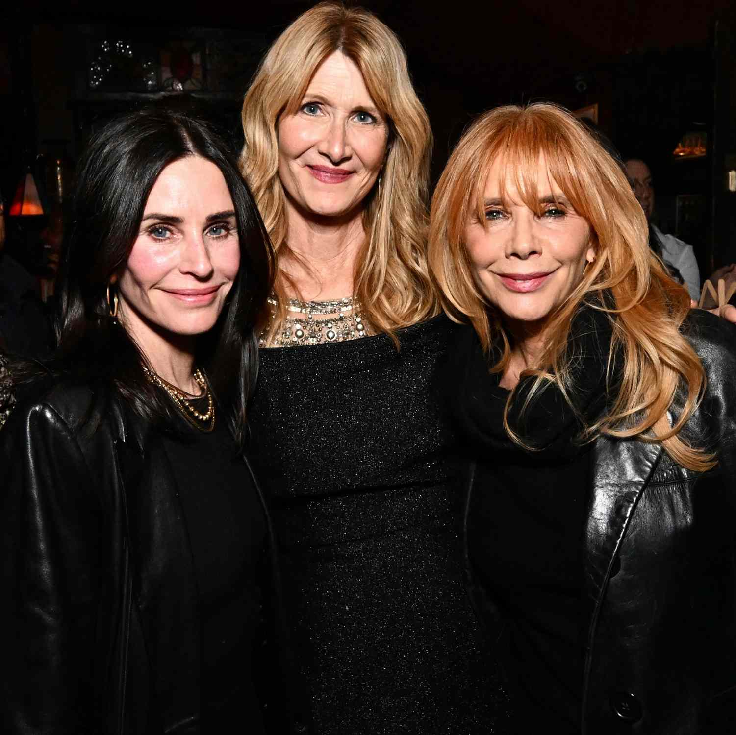 Courteney Cox, Laura Dern and Rosanna Arquette attend the "Is This Thing On" world premiere 