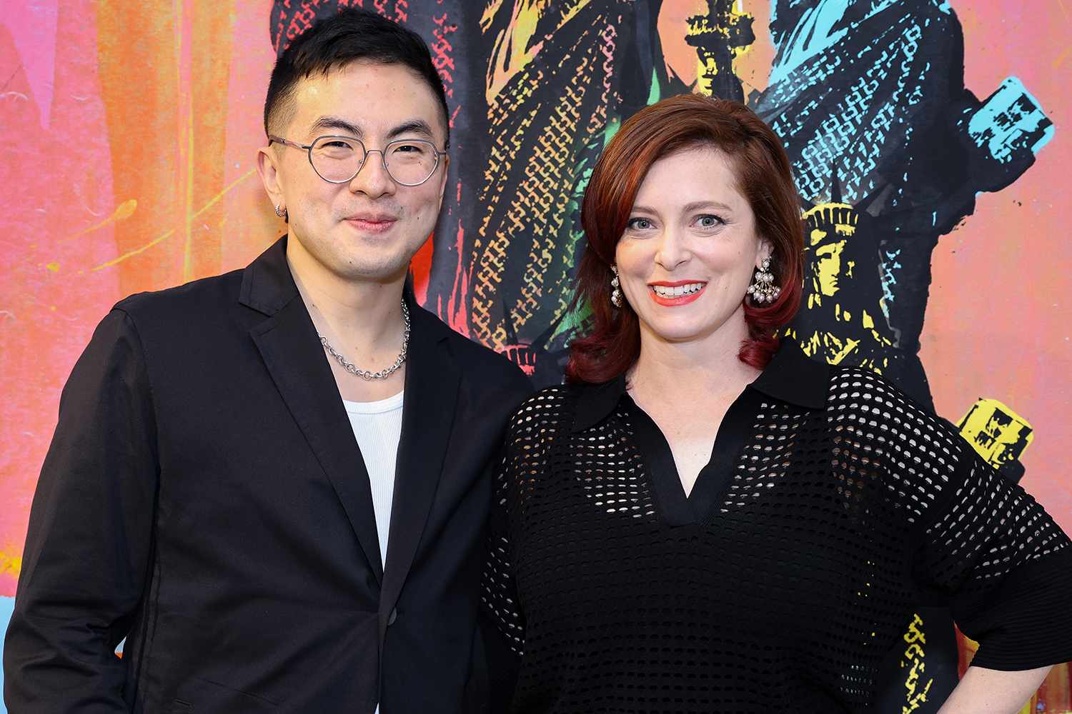 Bowen Yang and Rachel Bloom attend the 2025 Girls Write Now Awards