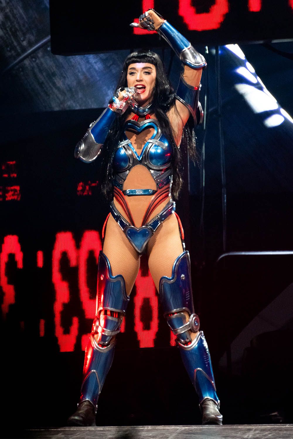 Katy Perry performing in Manchester