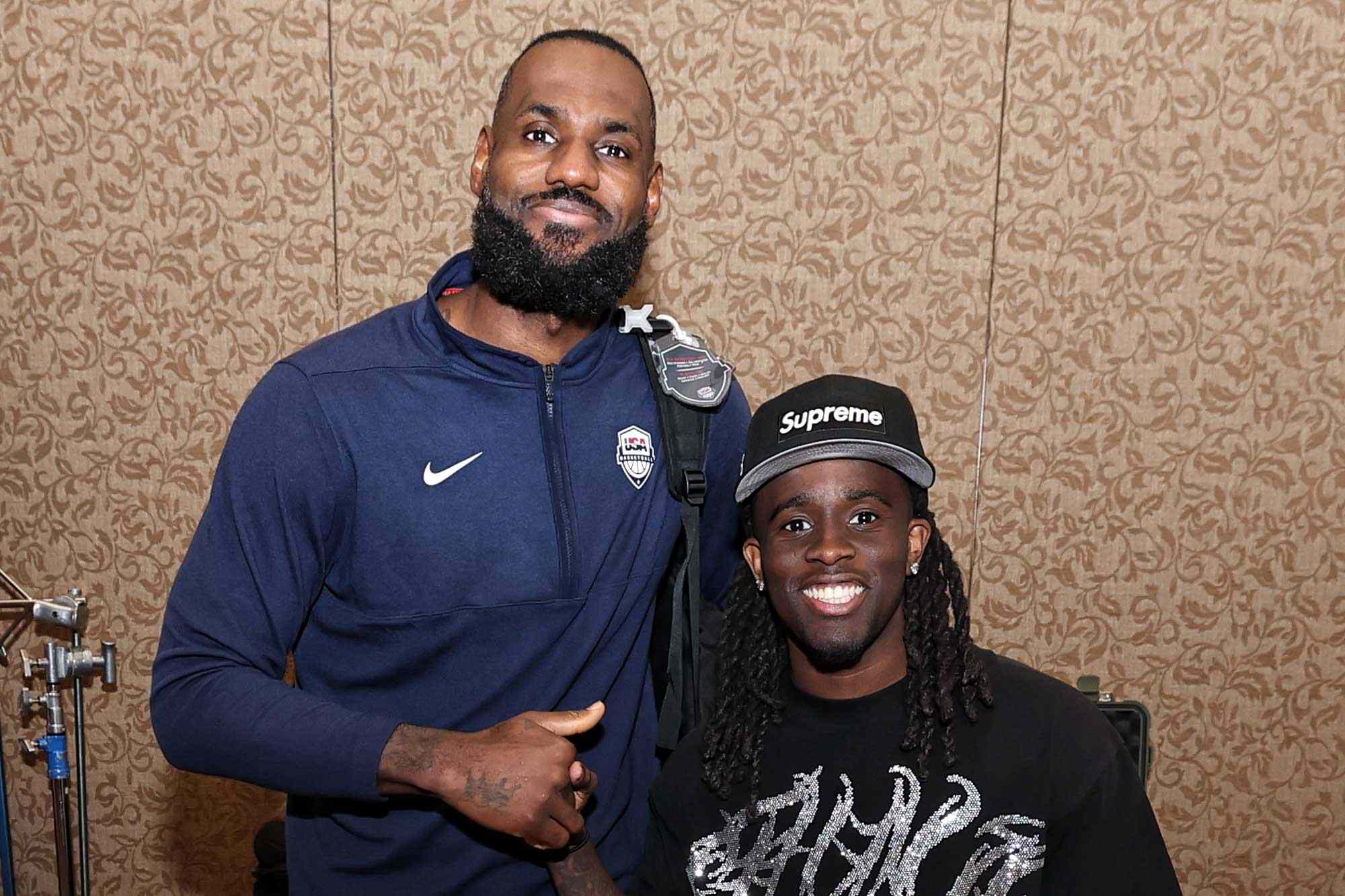 LeBron James and Kai Cenat