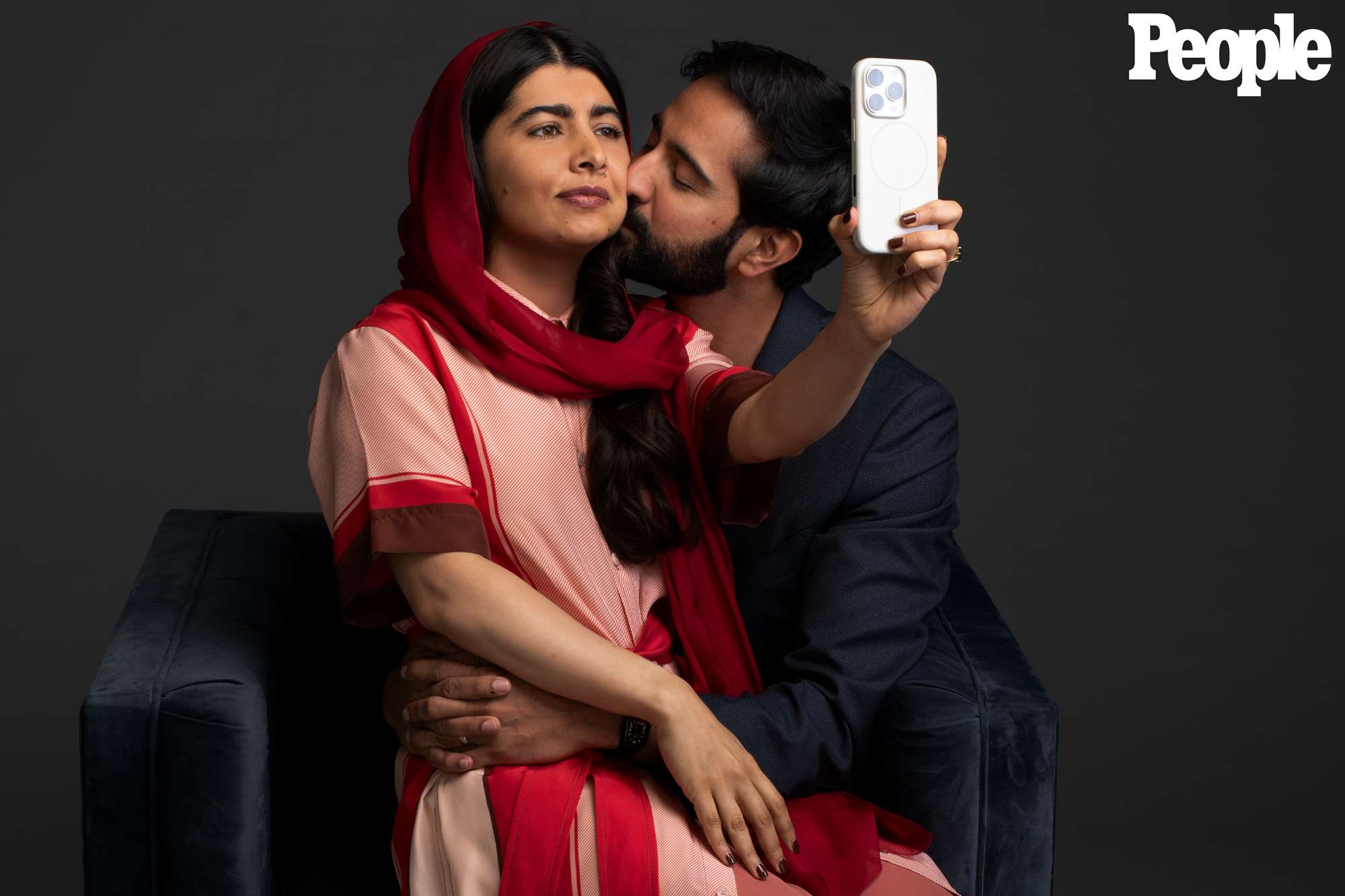 Malala Yousafzai and Asser Malik in New York