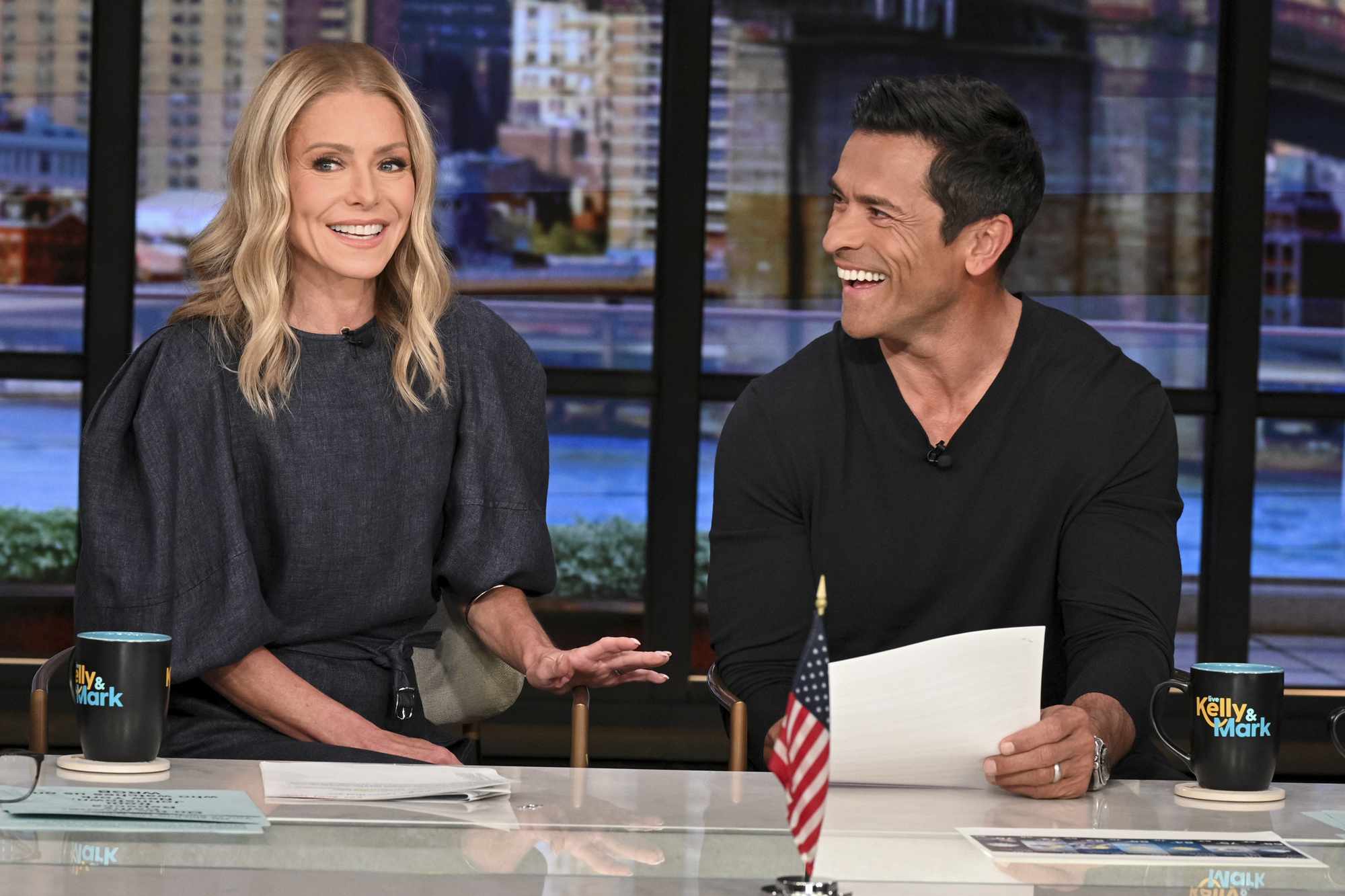 Kelly Ripa and Mark Consuelos co-host Live with Kelly and Mark