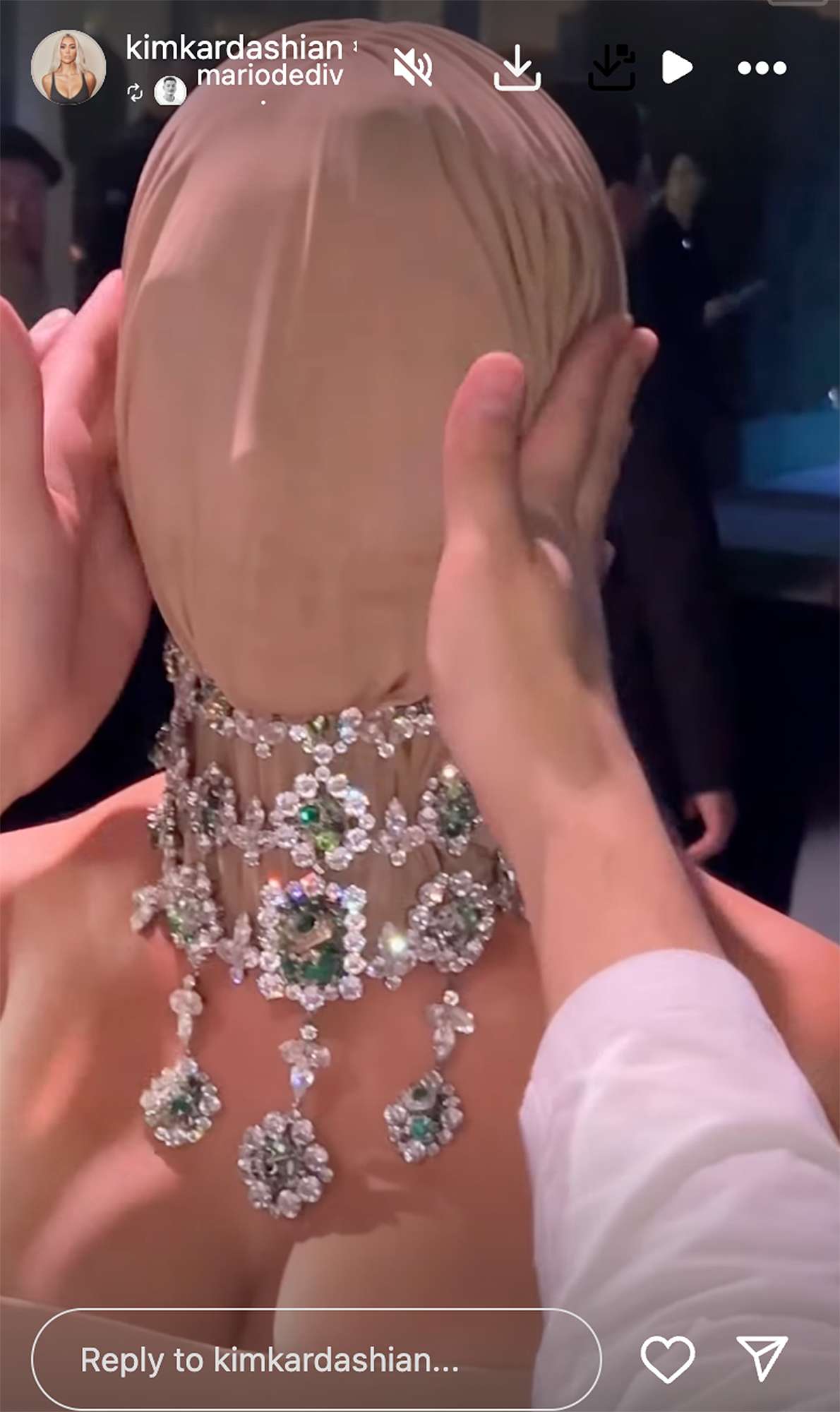 Kim Kardashian in Maison Margiela at Academy Museum Gala