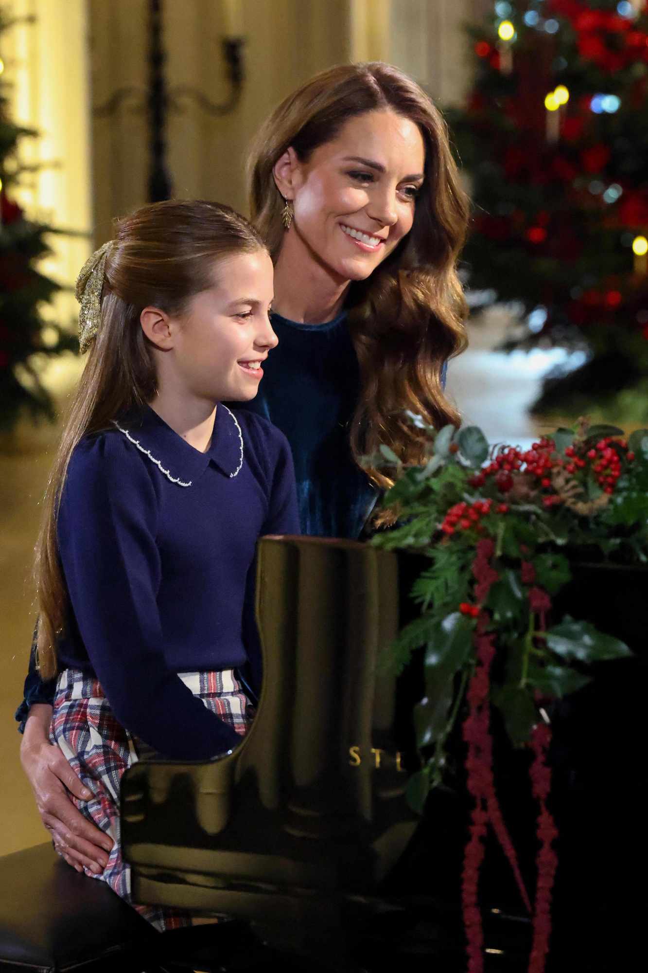 The Princess of Wales and Princess Charlotte playing Erland Cooper