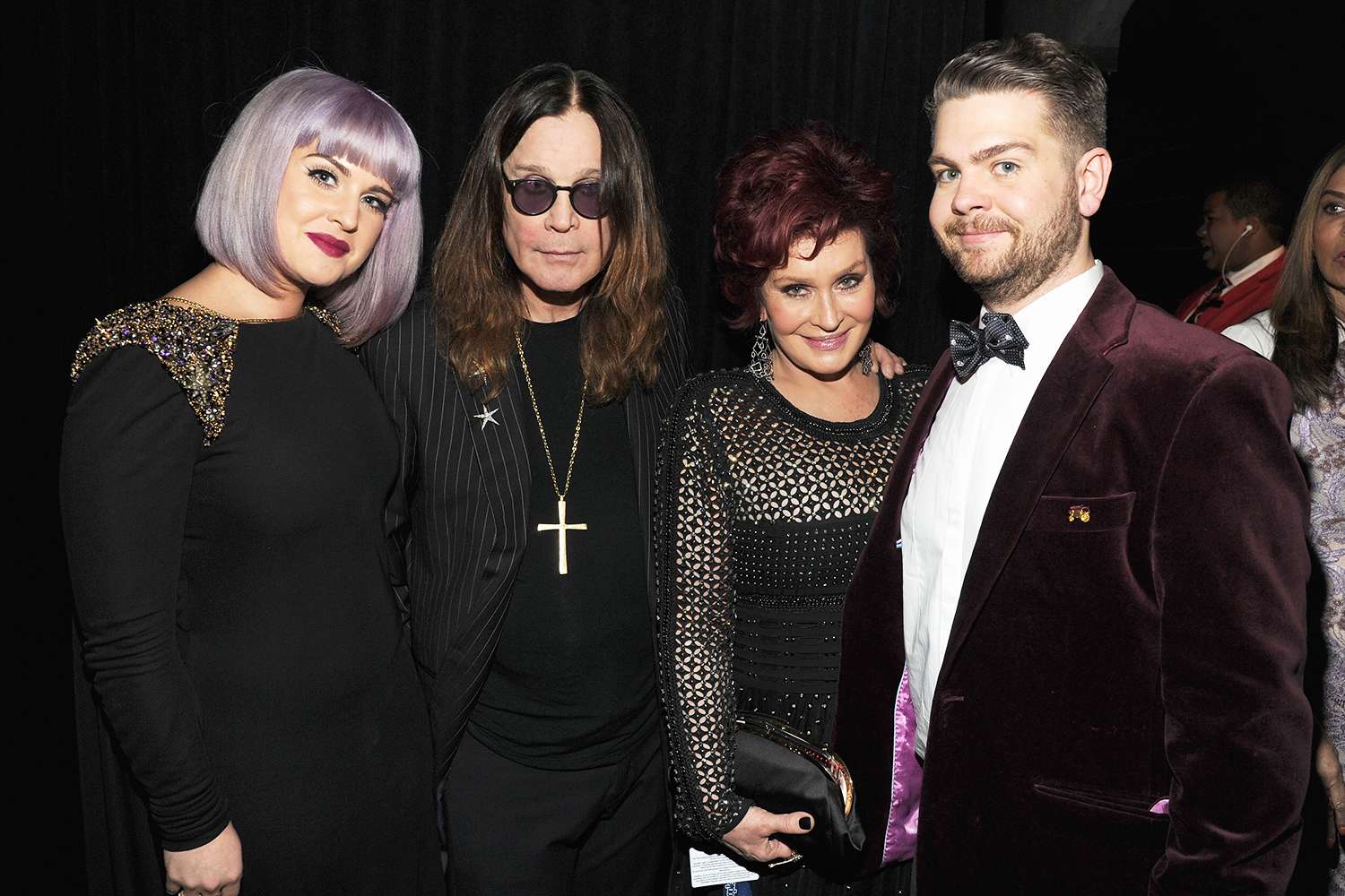 Kelly Osbourne, Ozzy Osbourne, Sharon Osbourne and Jack Osbourne attend the 56th GRAMMY Awards at Staples Center on January 26, 2014 in Los Angeles, California.