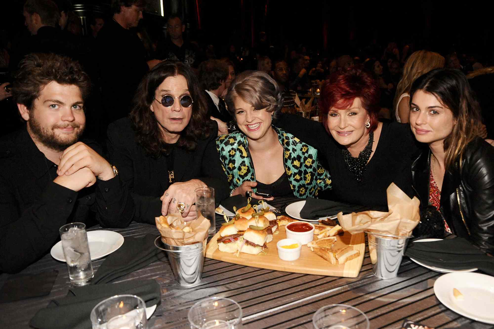 Jack Osbourne, Ozzy Osbourne, Kelly Osbourne, Sharon Osbourne and Aimee Osbourne attend Spike TV\
