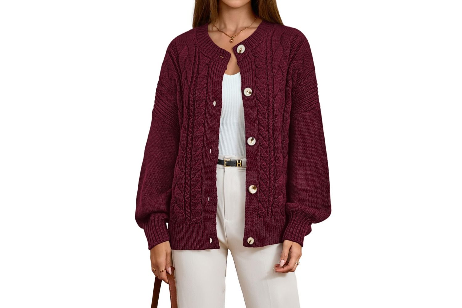 Btfbm Chunky Cardigan Sweaters For Women Fall Fashion 2025